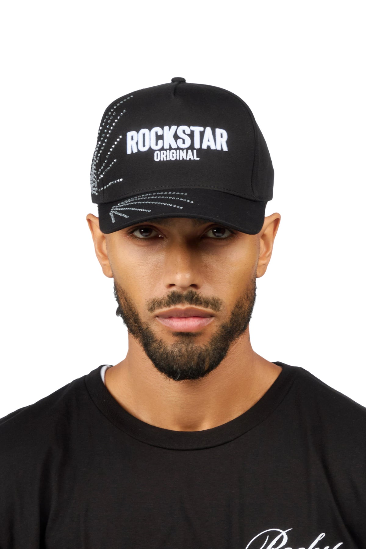 Baldwin Black Rhinestone Trucker Hat