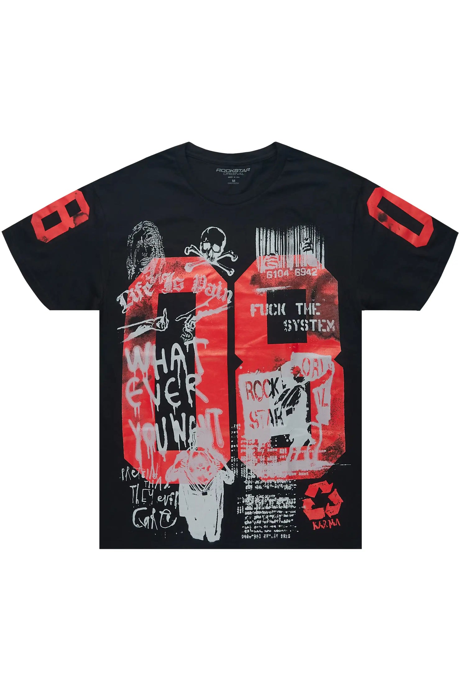 Grill 3.0 Black Oversized Graphic T-Shirt