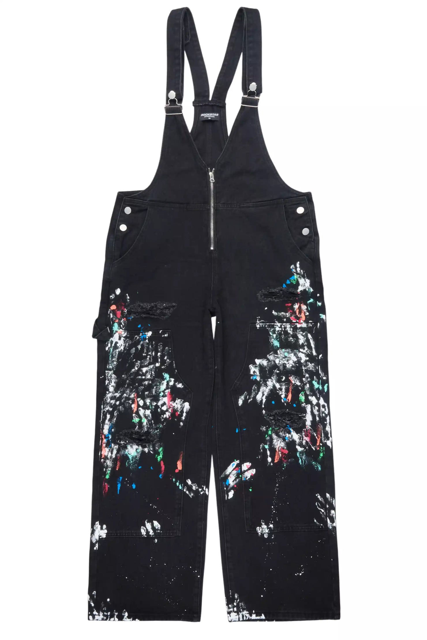 Raichele Black Painted Overall