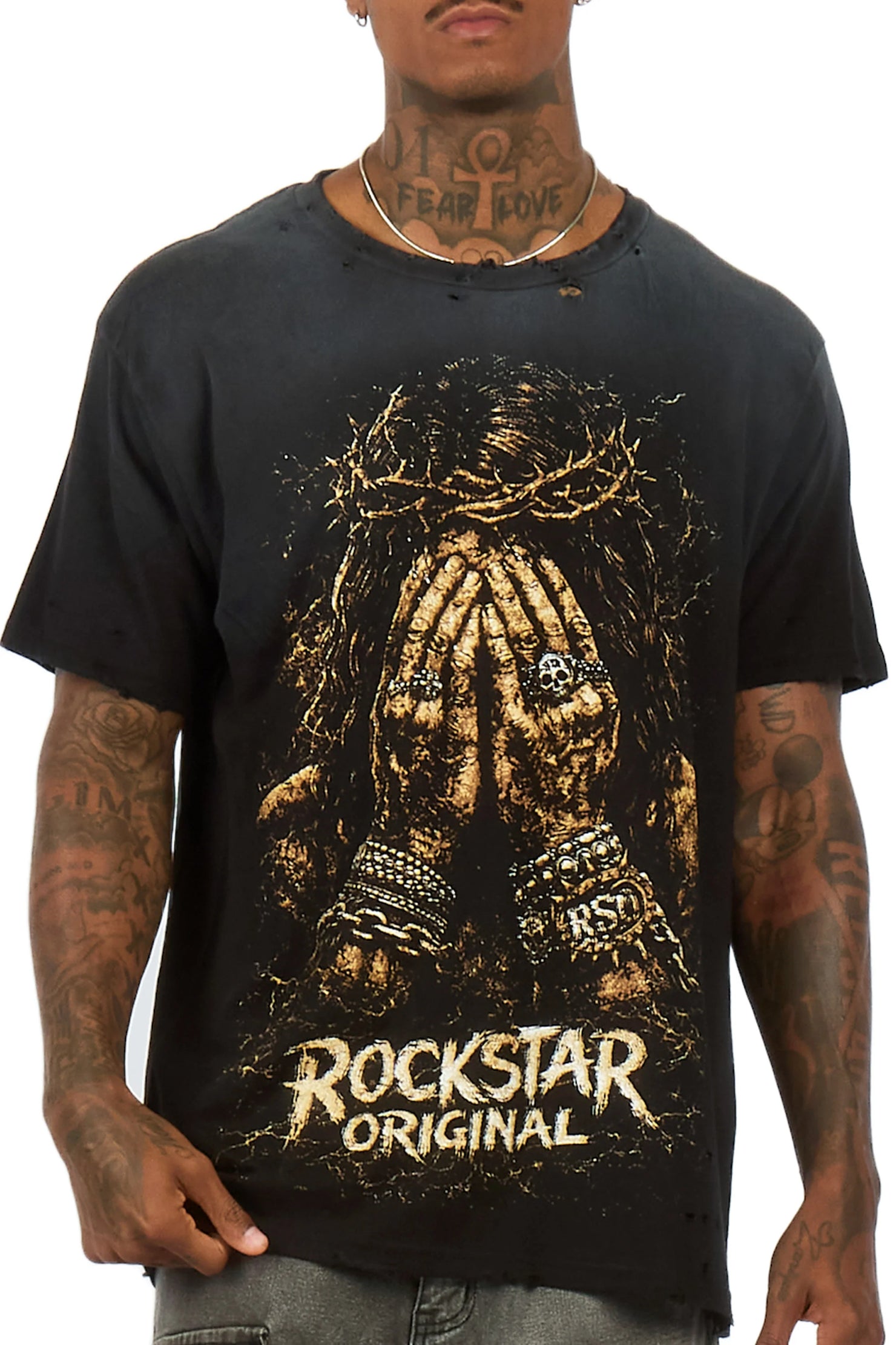 Sorrell Black Oversized Graphic T-Shirt