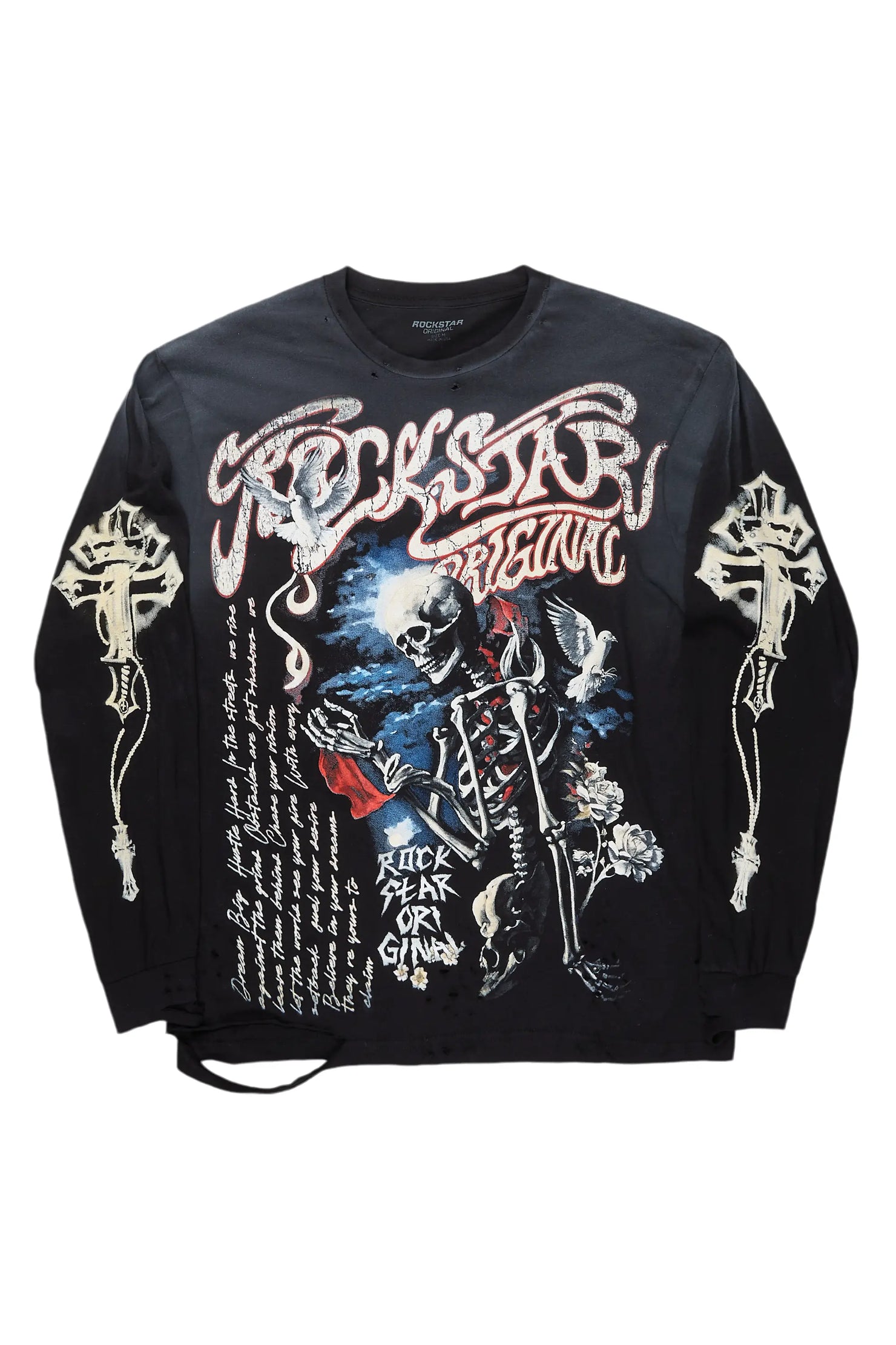 Danby Black Long Sleeve Graphic T-Shirt