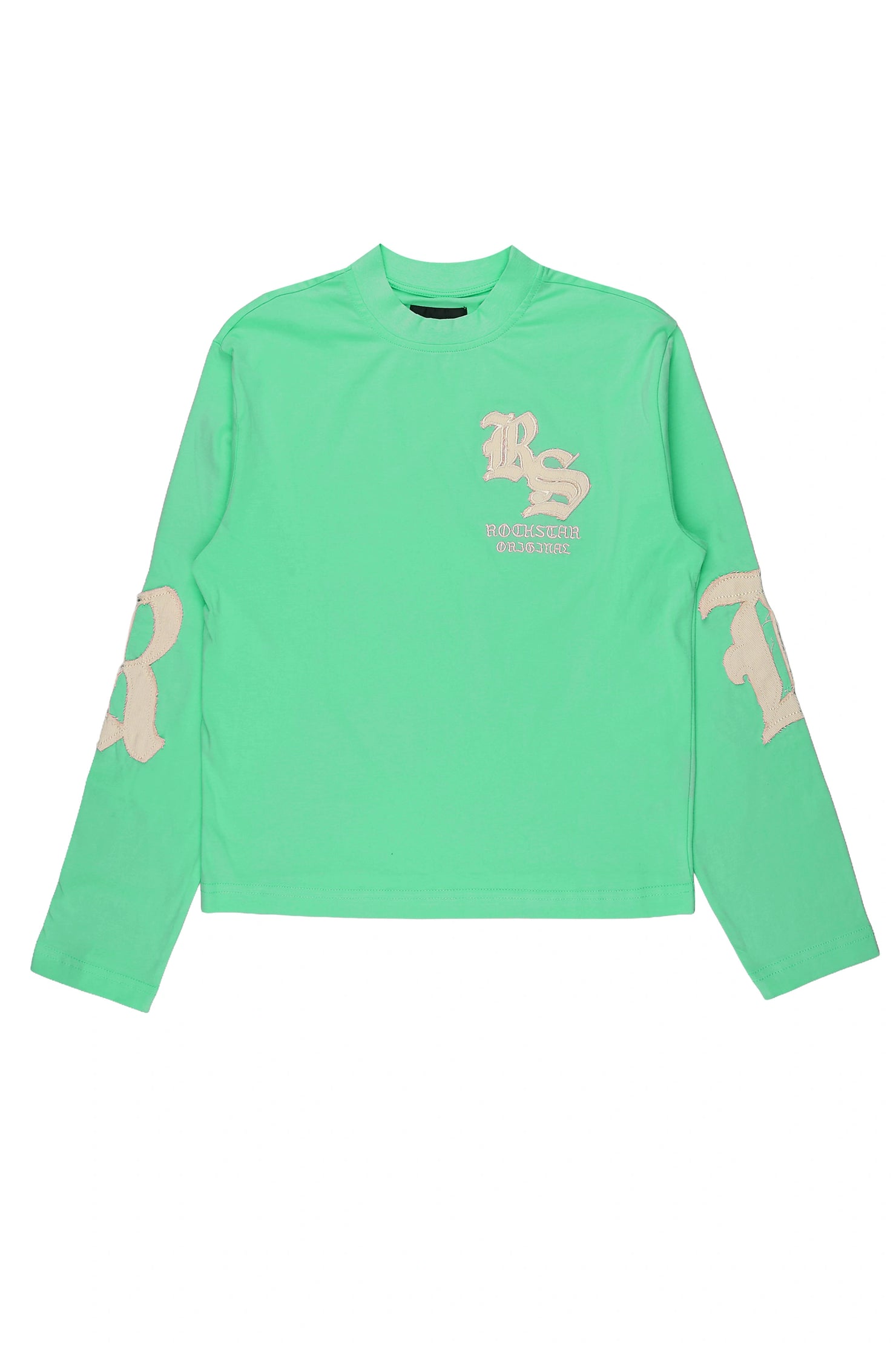 Boys Shire Green/Cream Long Sleeve Graphic T-Shirt