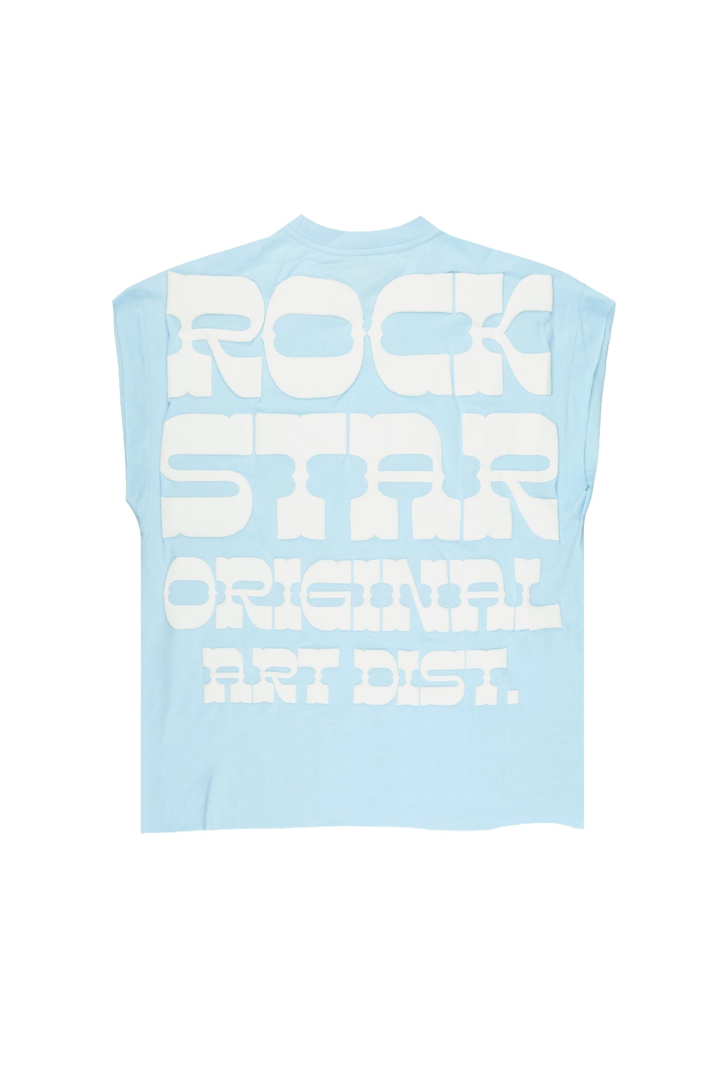 Plot Baby Blue Cut Sleeve Tee