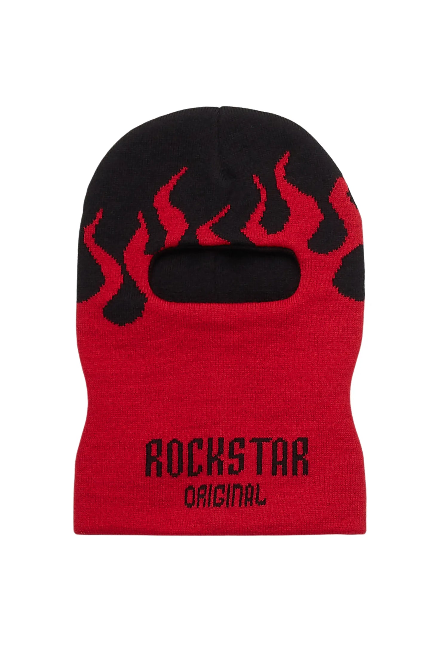 Boys Gil Red Jacquard Ski Mask