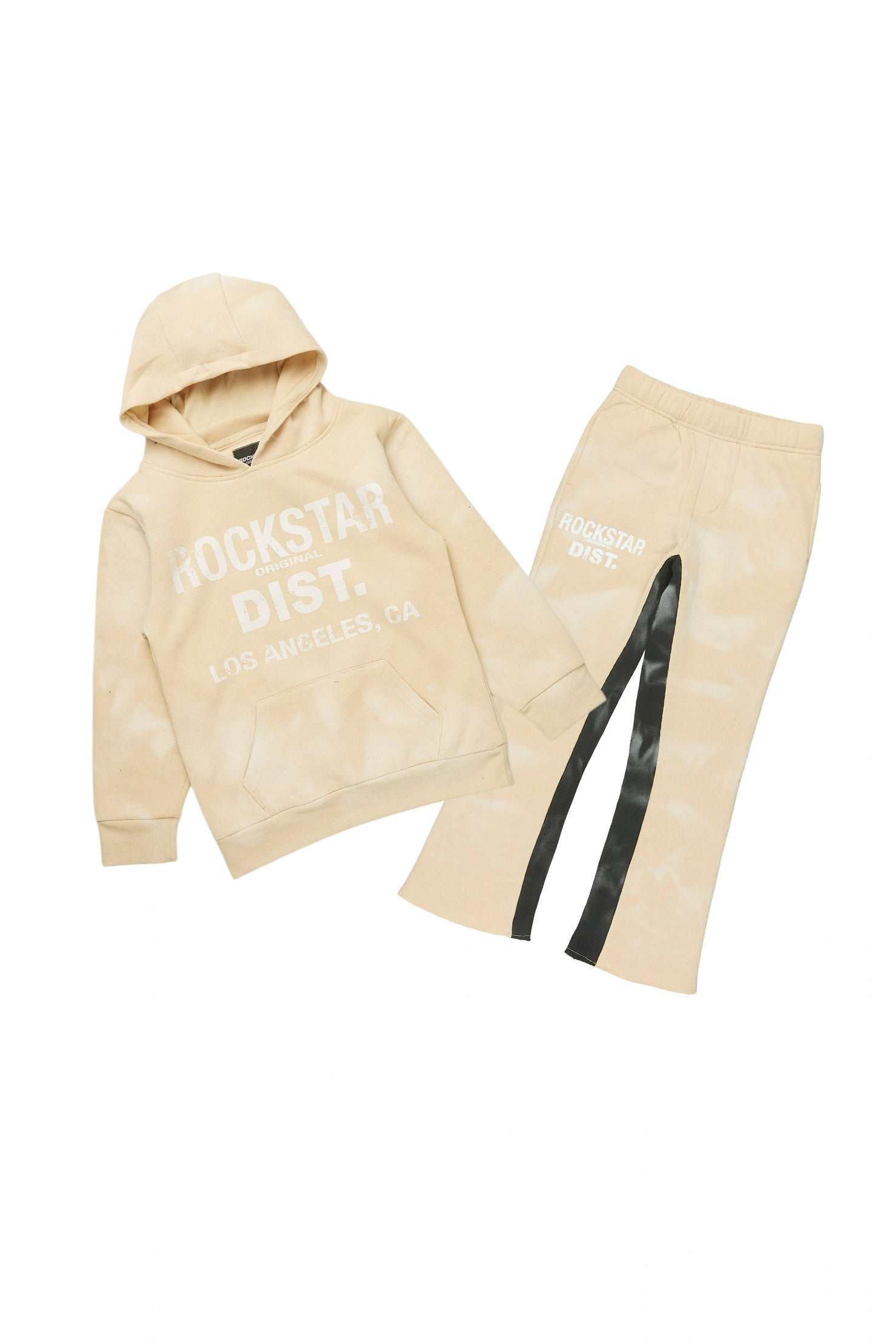 Boys Nelly Beige Baggy Fit Track Set