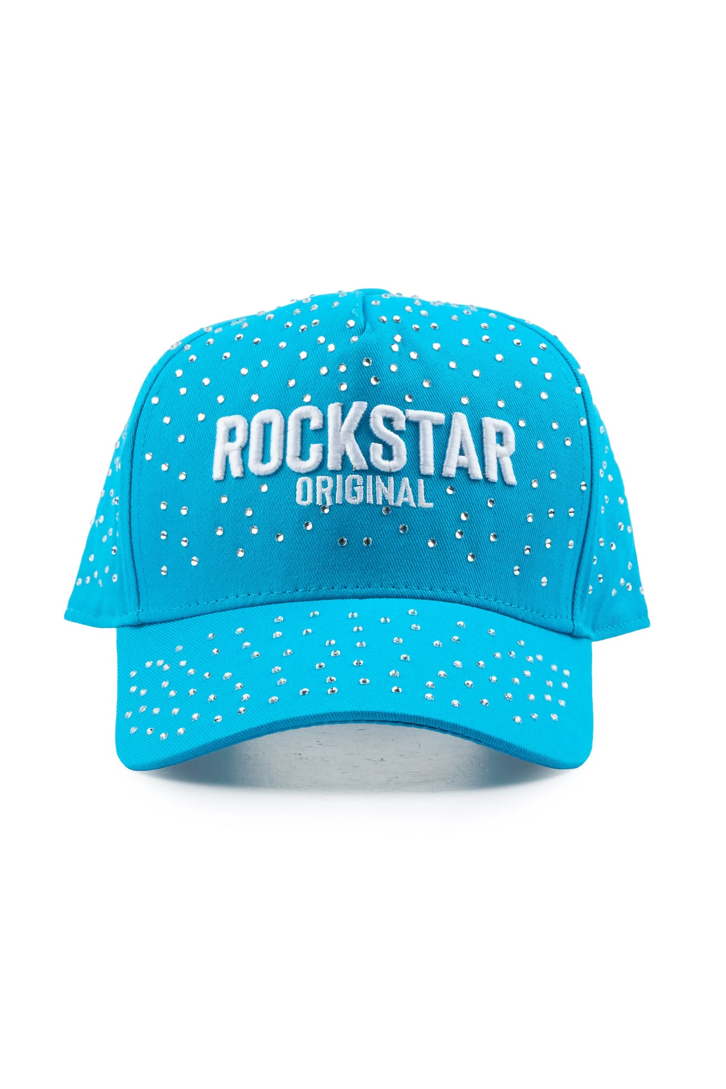 Lovette Blue Rhinestone Trucker Hat