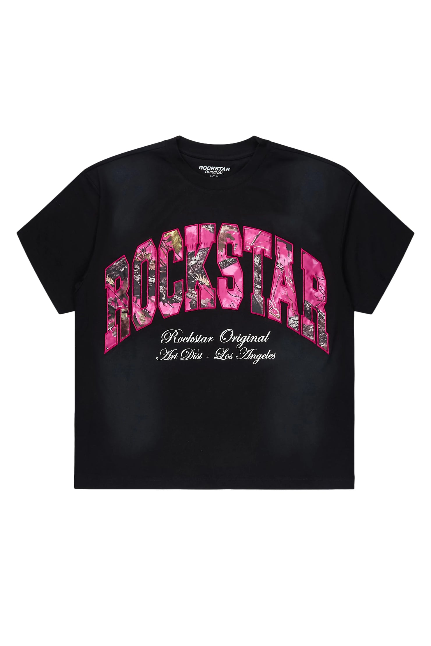 Leyna Black Boxy Crop Tee Shirt