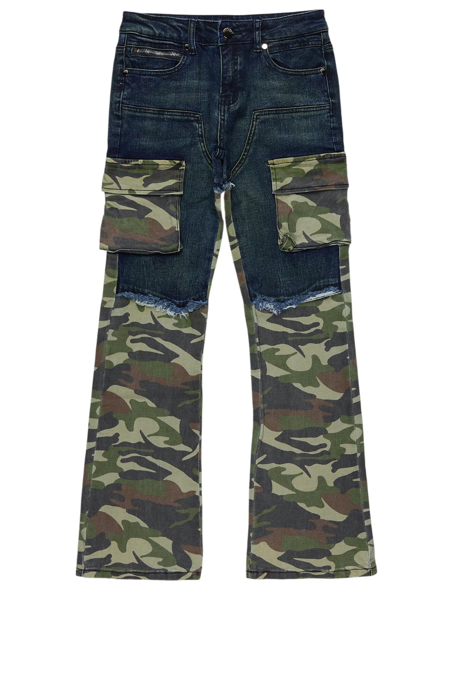 Boys Denka Dark Blue Stacked Fit Jean