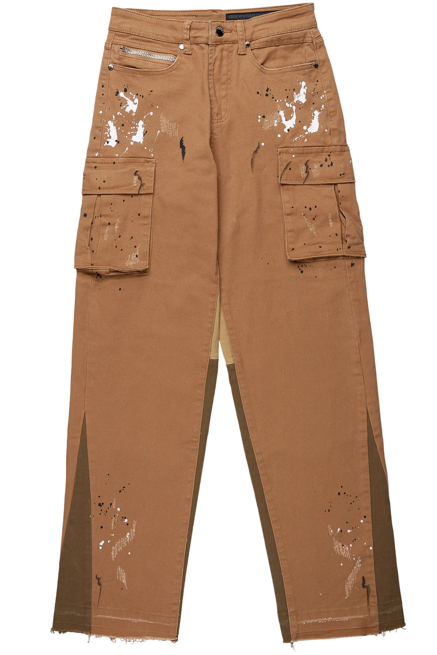 Dubaku Beige Baggy Fit Jean