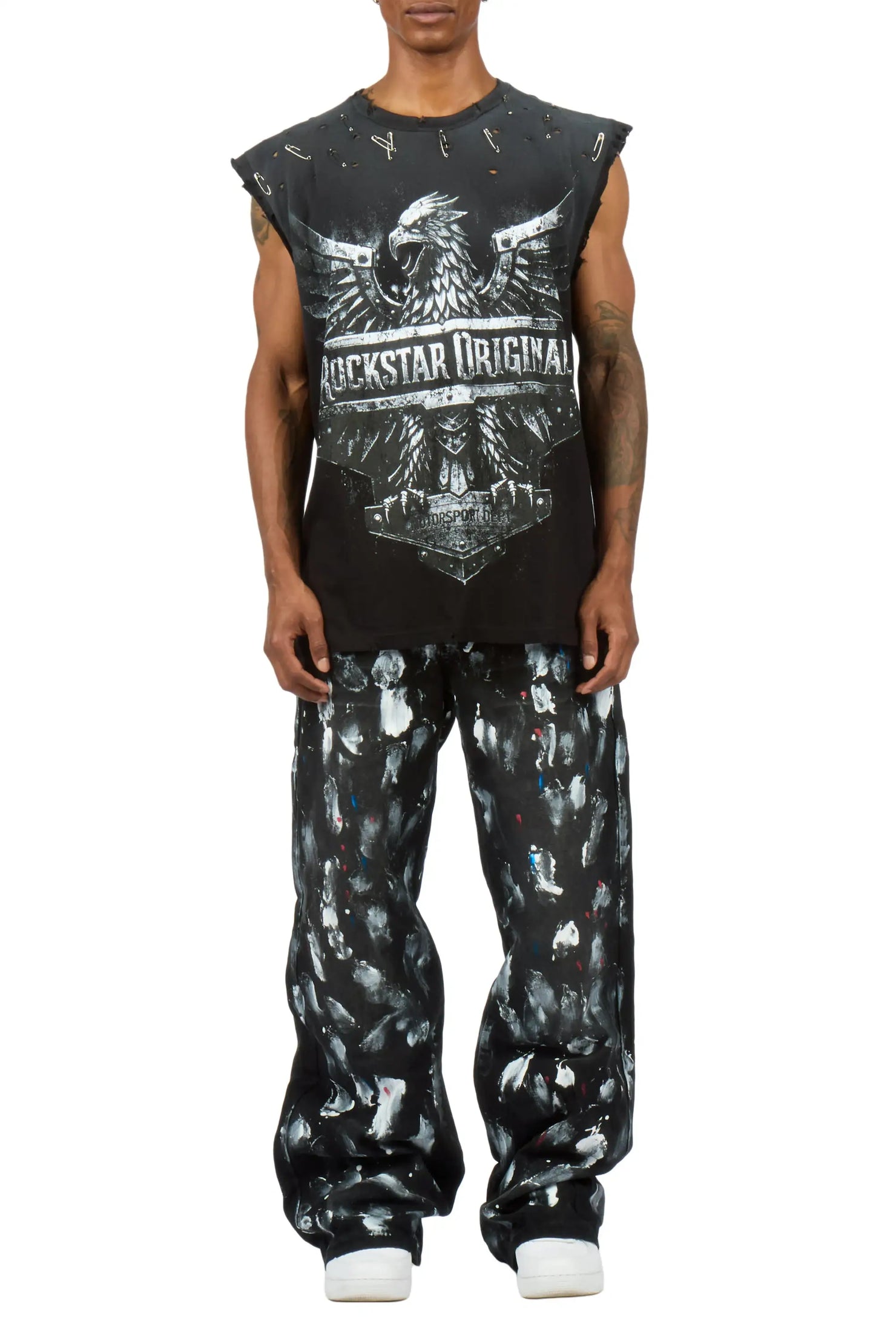 Novi Black Painter Baggy Fit Jean