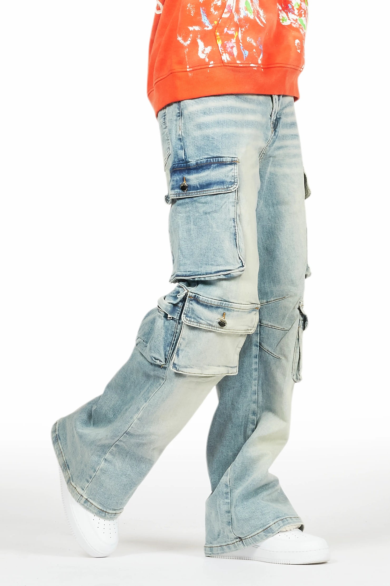 Cortie Blue Baggy Fit Jean