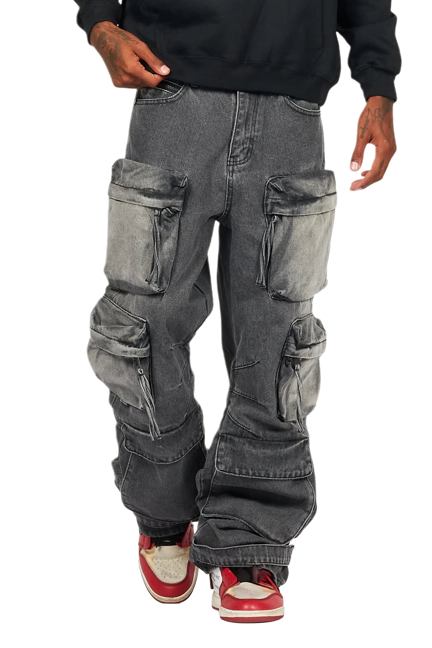 Lenz Black Baggy Fit Jean