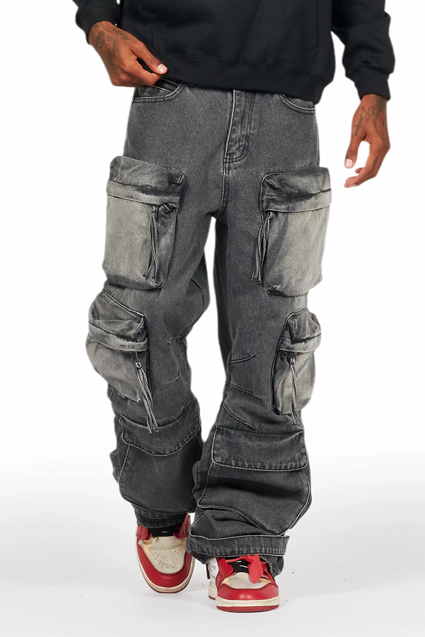 Lenz Black Baggy Fit Jean