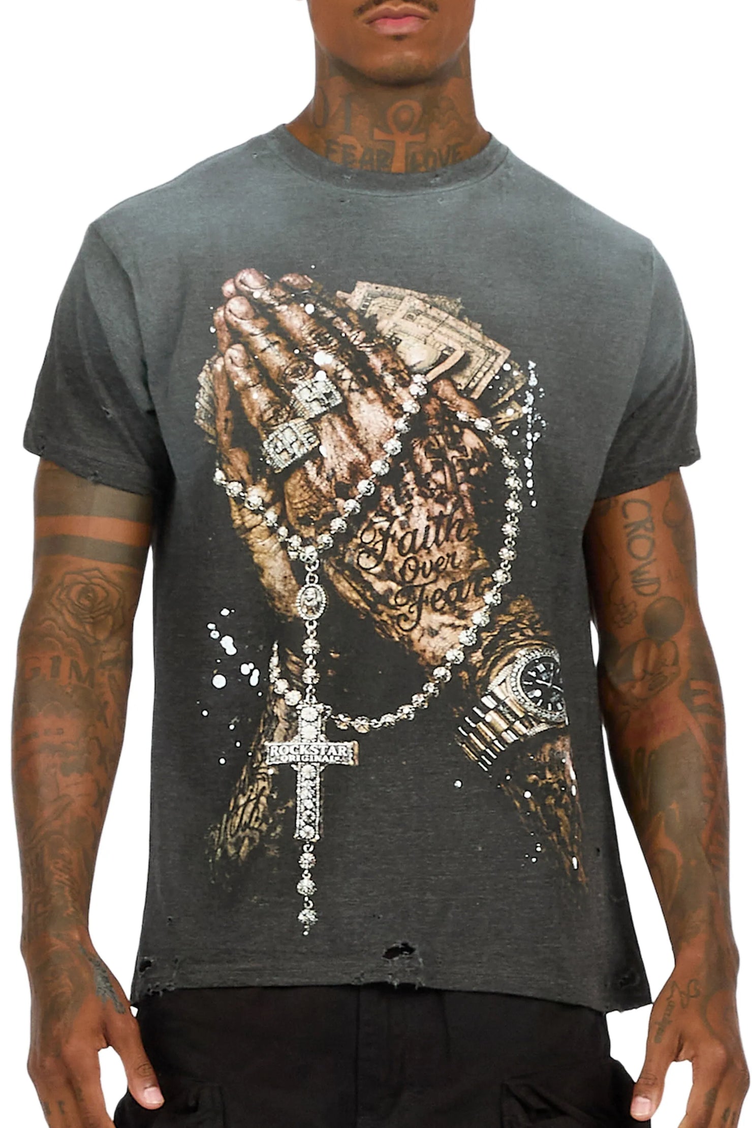 Moxley Charcoal Oversized Graphic T-Shirt