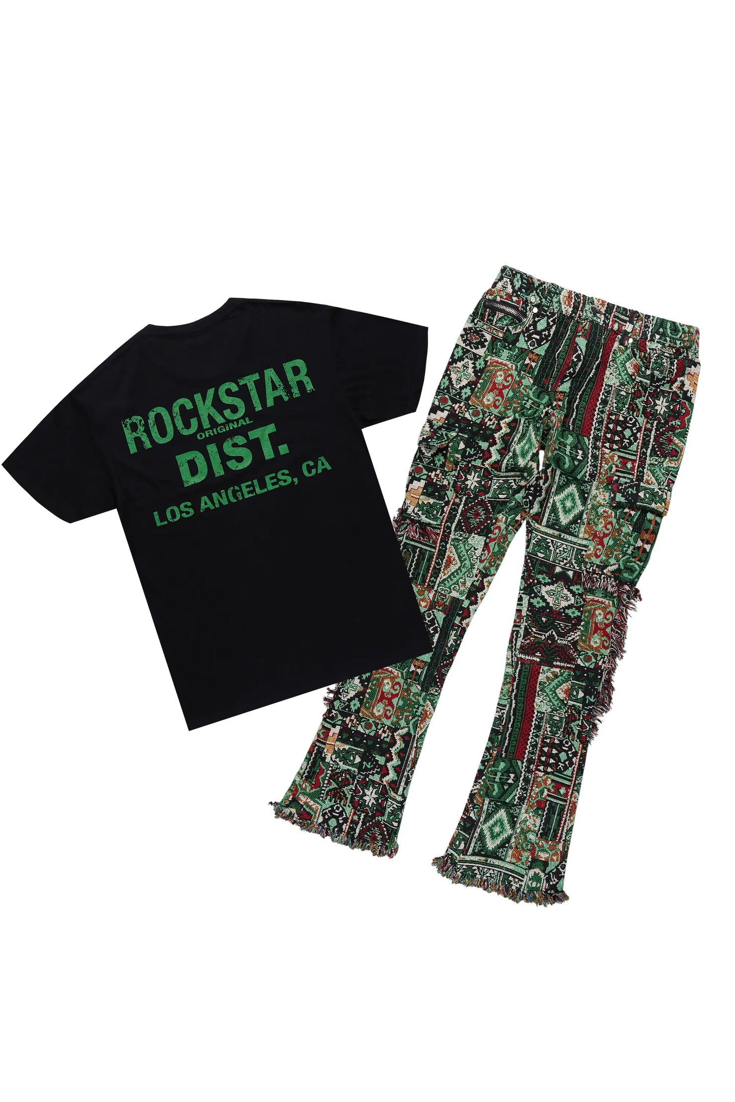 Lake Black/Green T-Shirt/Tapestry Jean Bundle