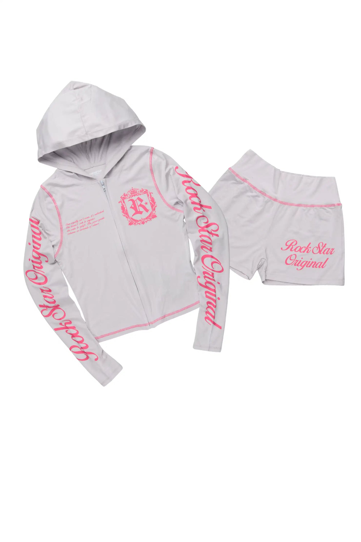 Desmine Grey Short Set