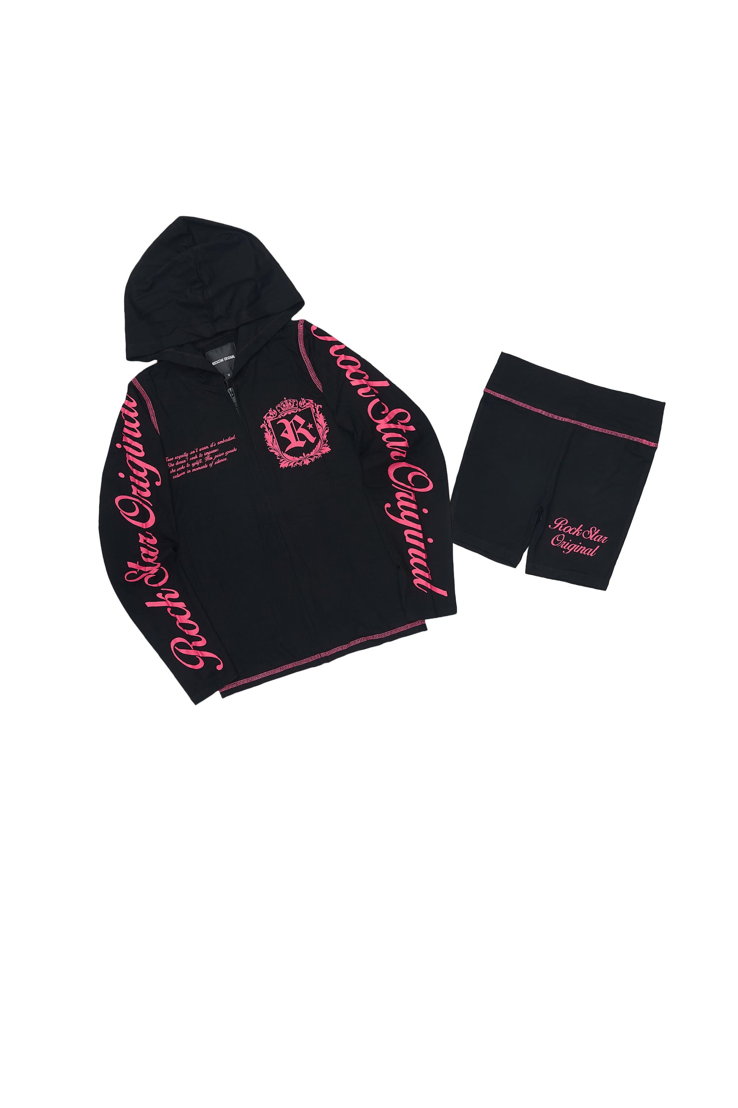 Girls Desmnie Black Short Set