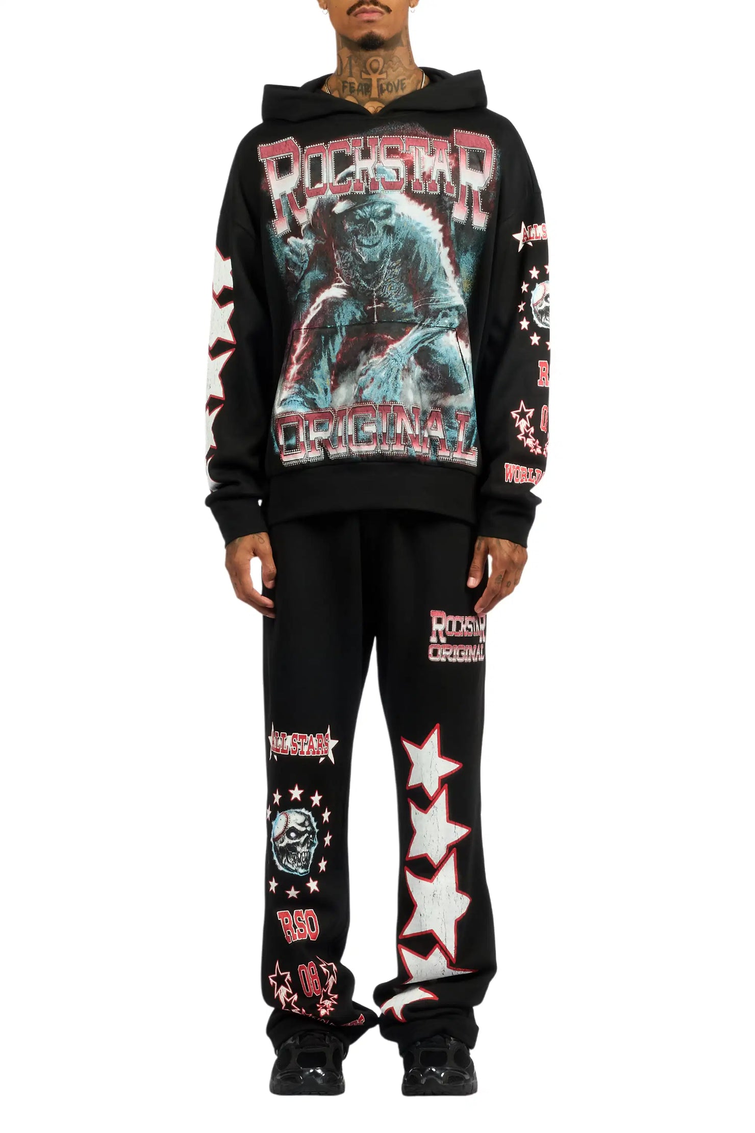 Marxe Black Hoodie/Baggy Pant Track Set