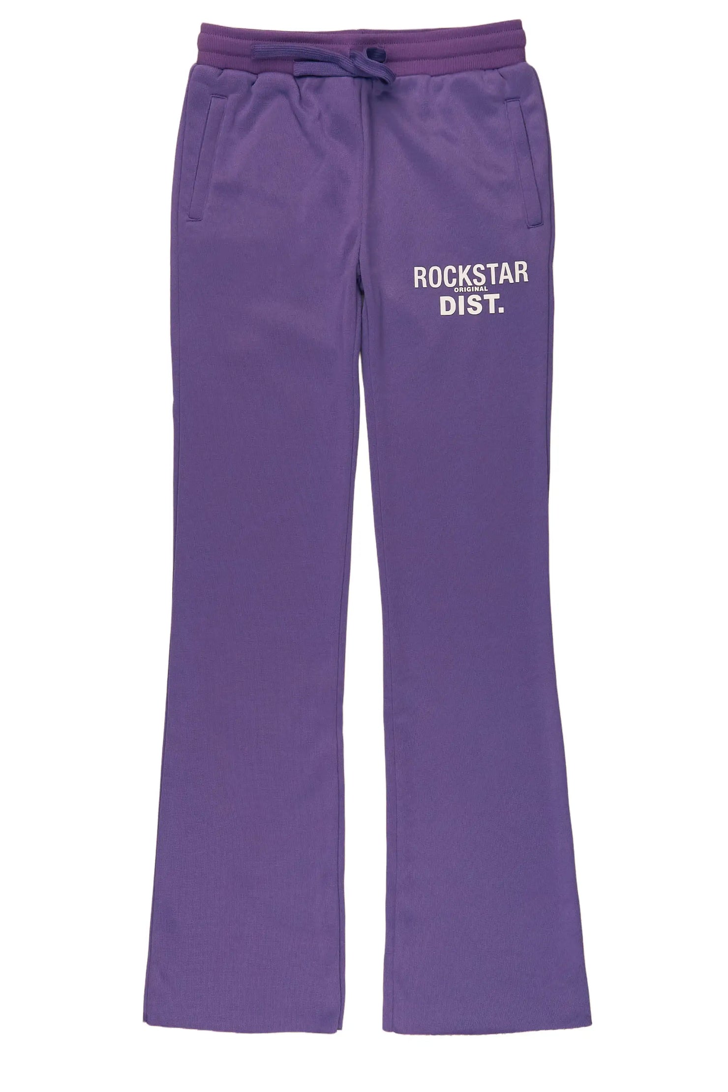 Girls Juliana Purple Stacked Flare Pant