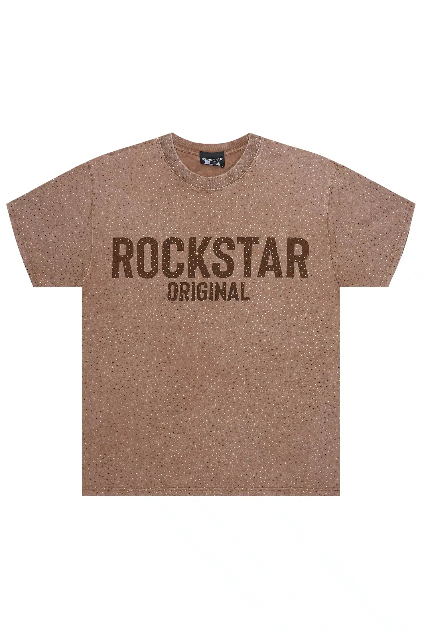 Fana Mocha Rhinestone T-Shirt