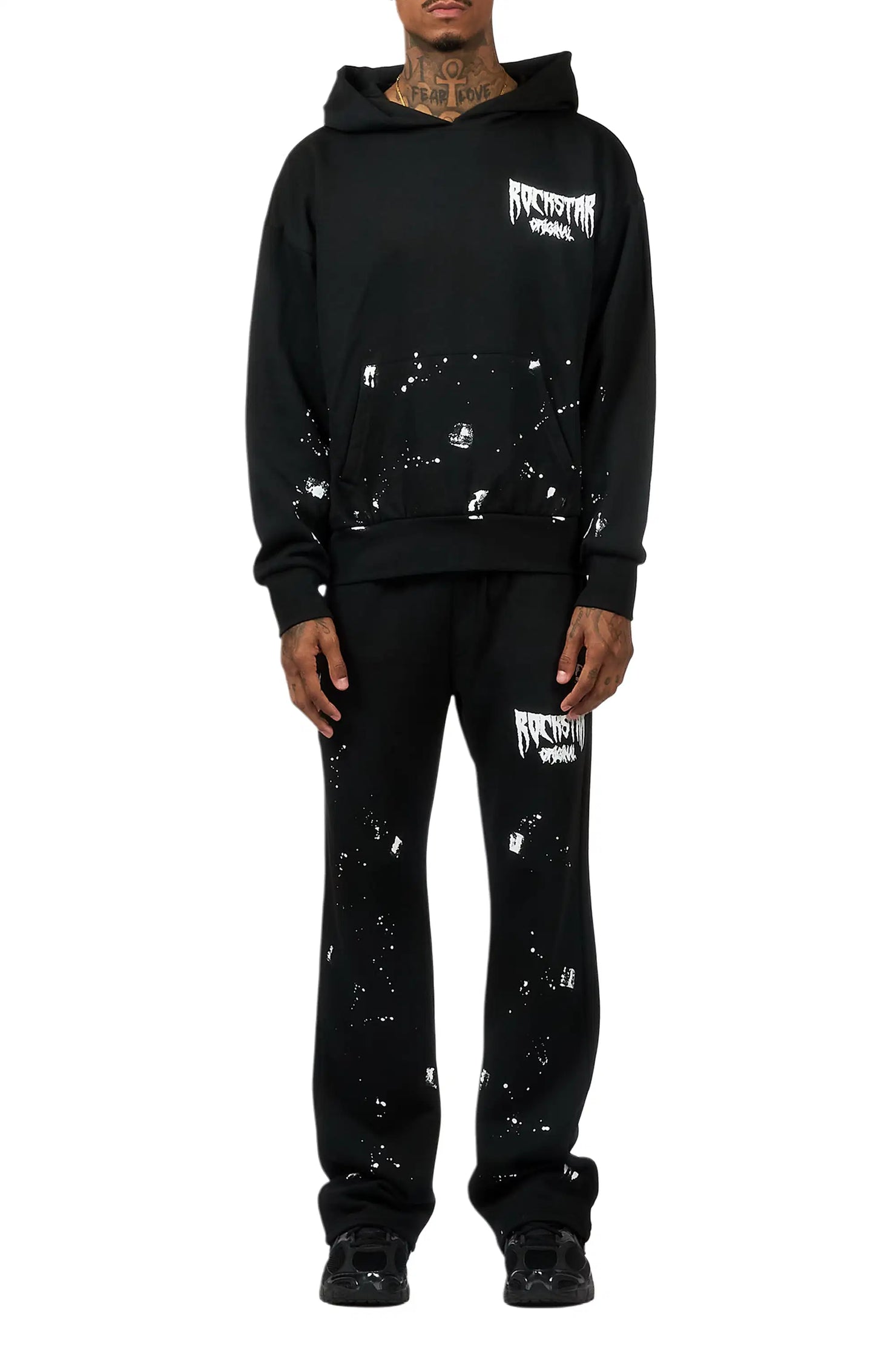 Twinkle 2.0 Black/White Hoodie Relaxed Track Set