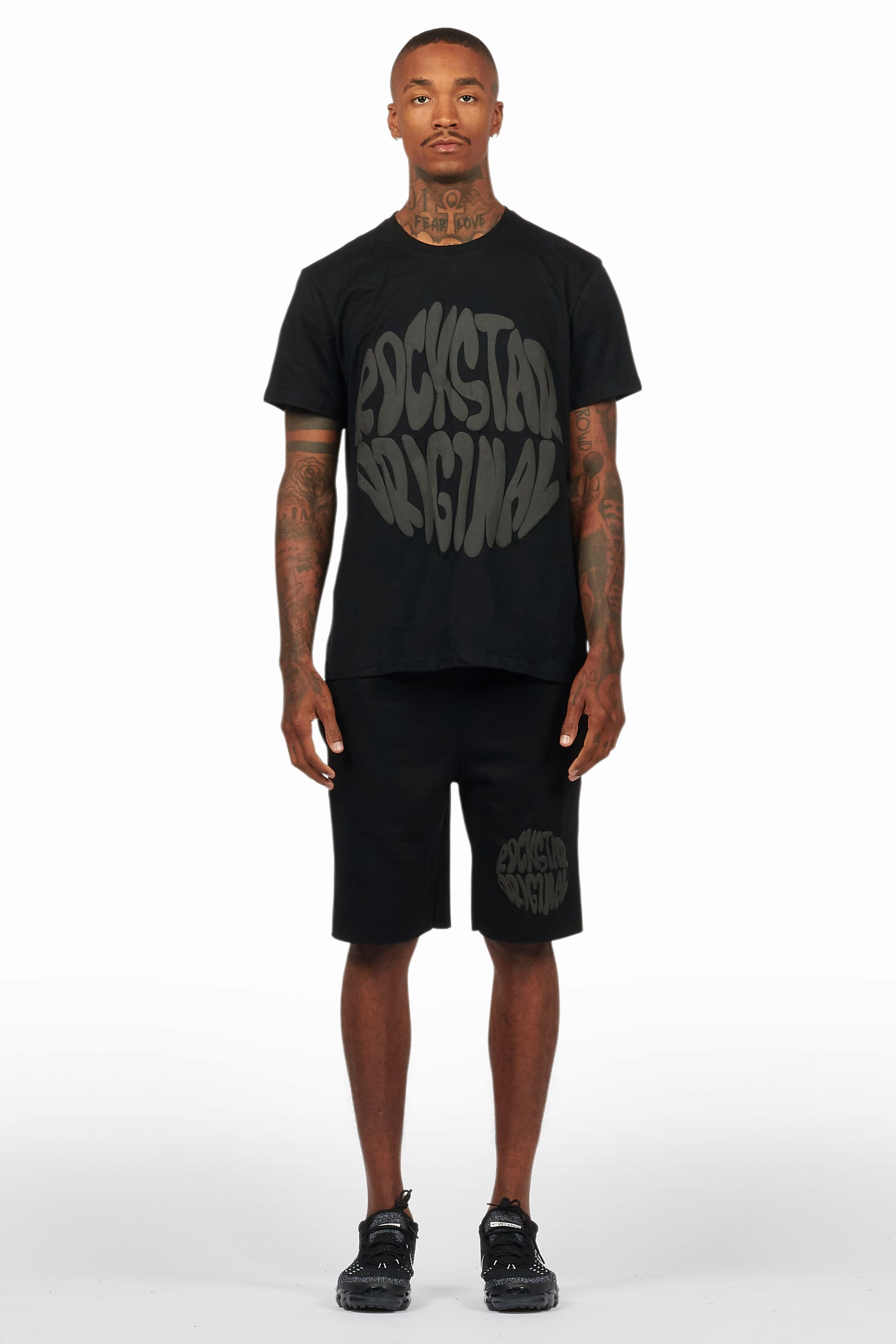 Thierry Black/Black T-Shirt/Short Set