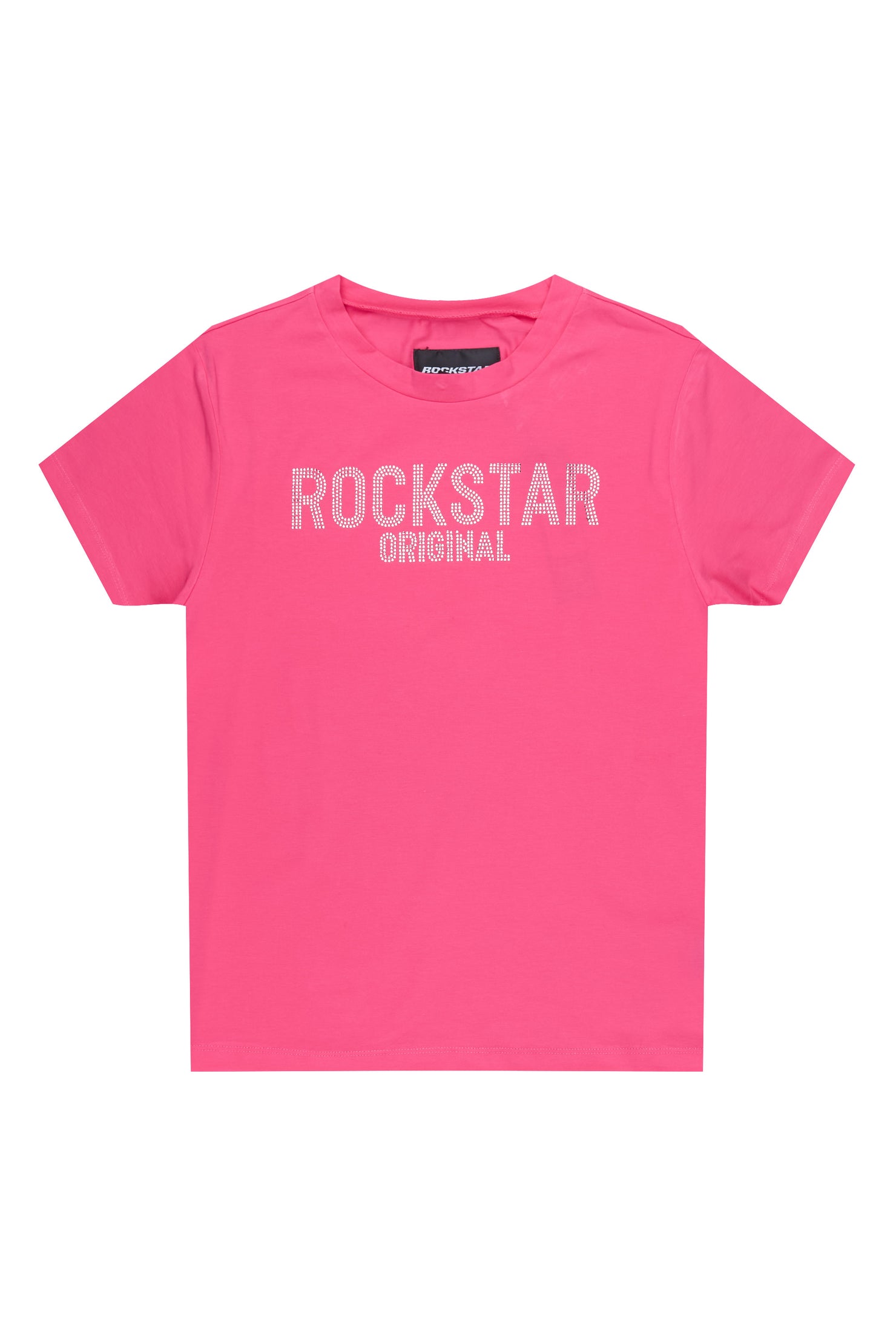 Girls Erikka Hot Pink Rhinestone Baby Tee
