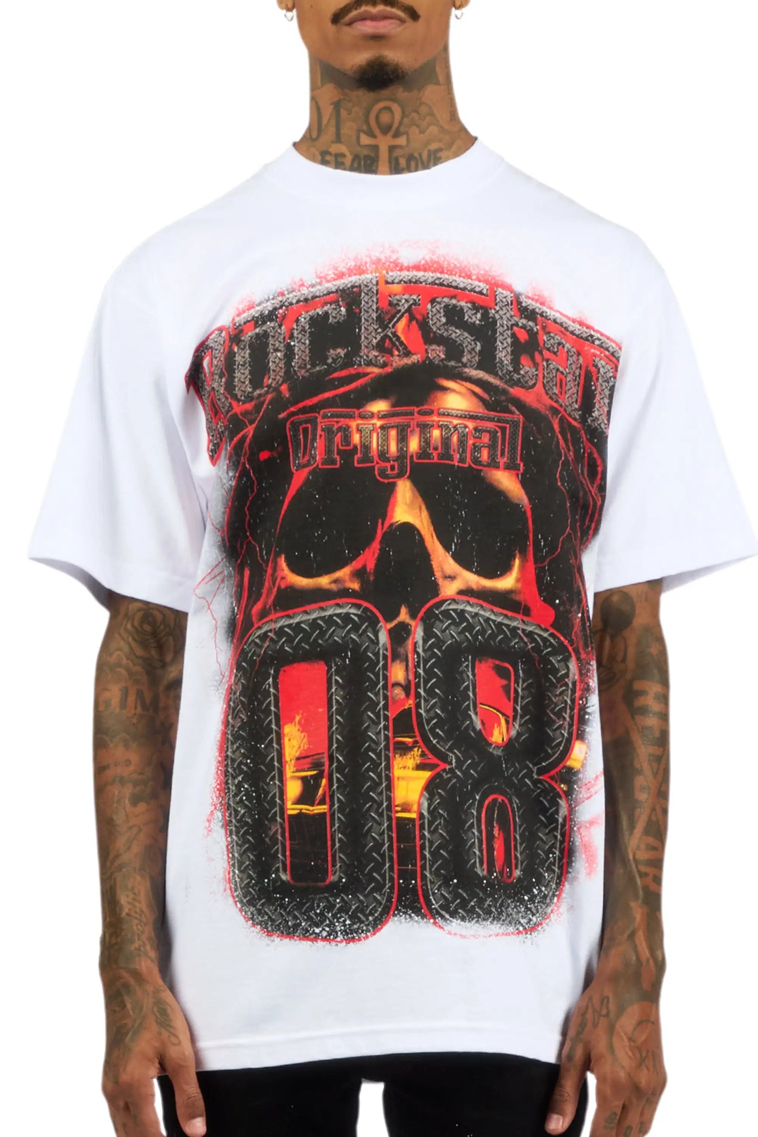 Kure White/Multi Oversized Graphic T-Shirt