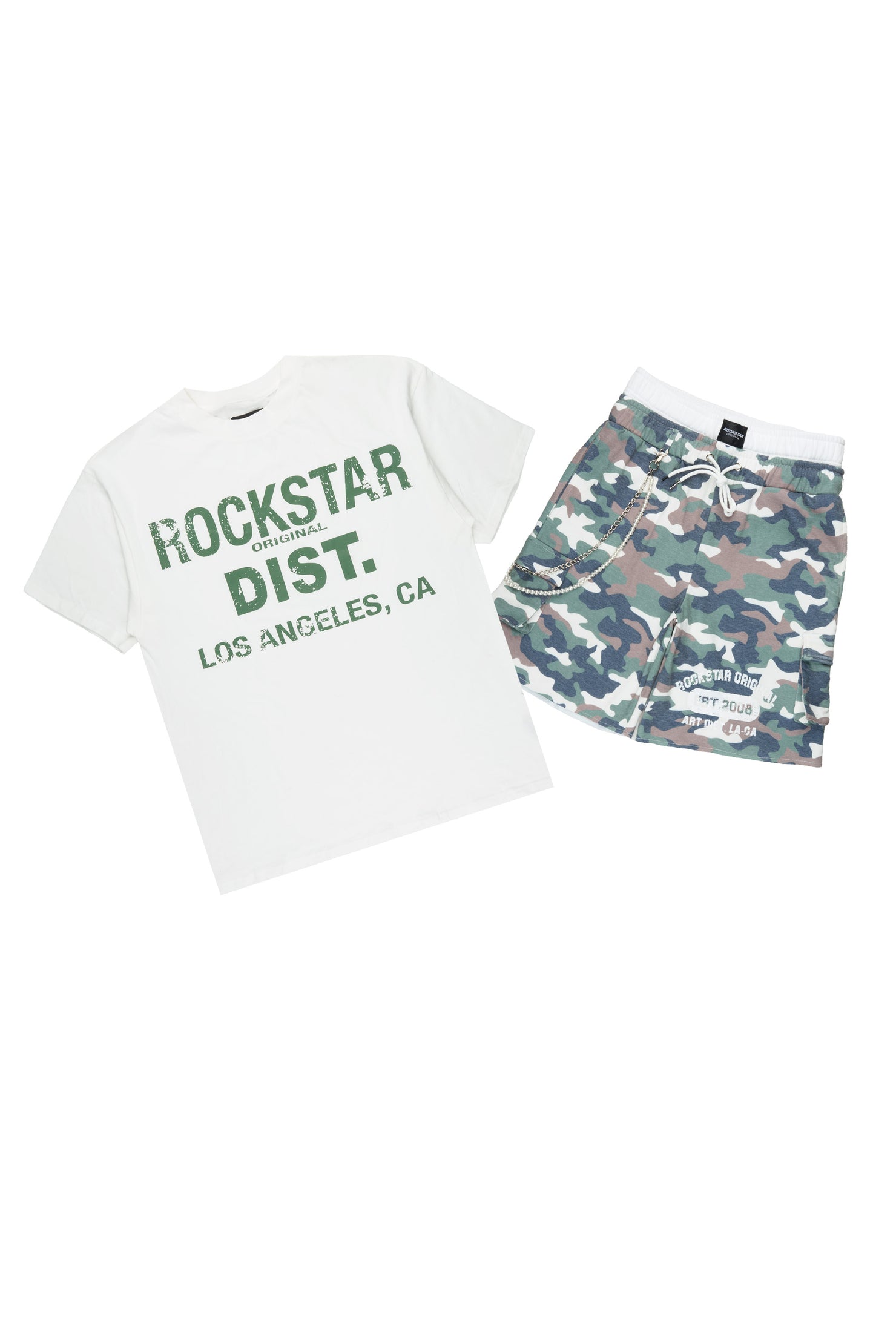 Alexander Camo T-Shirt Double Waisted Jort Set
