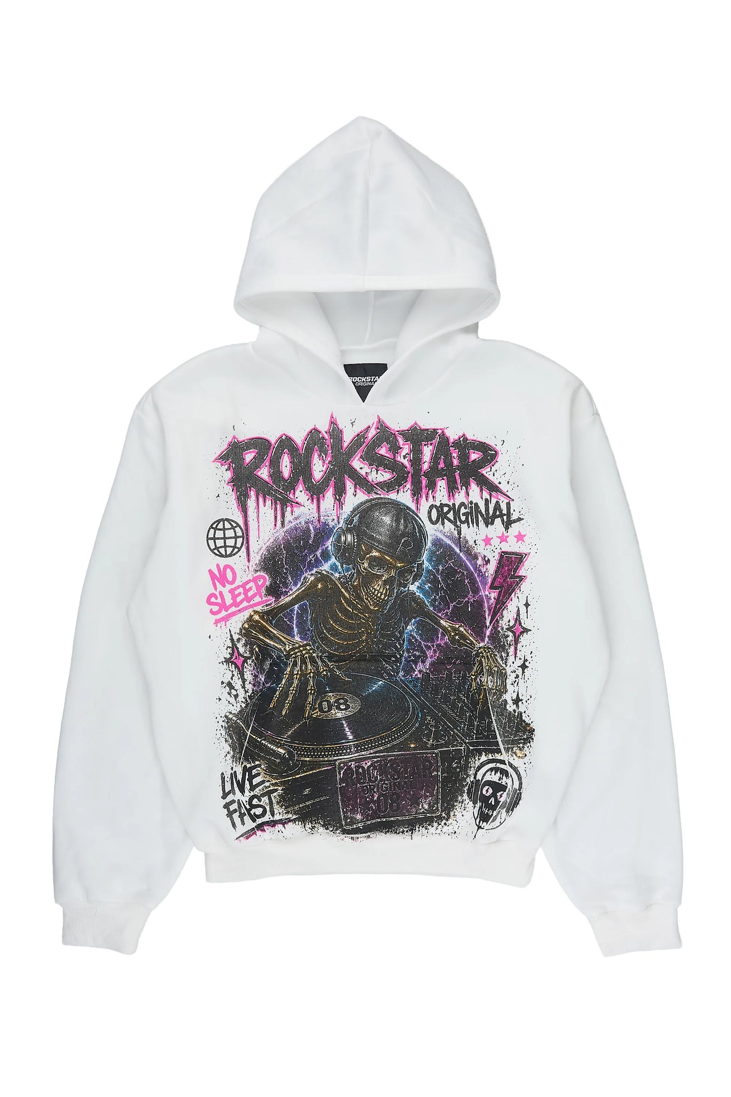 Boys Lance White Graphic Hoodie