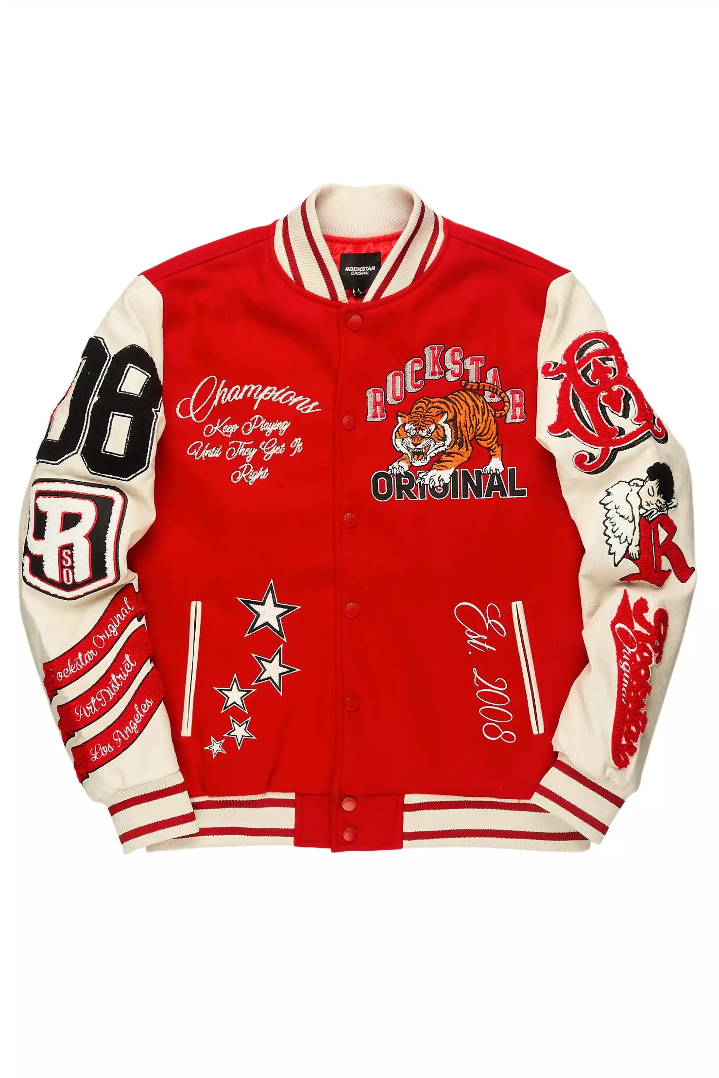Alaric Red Varsity Jacket
