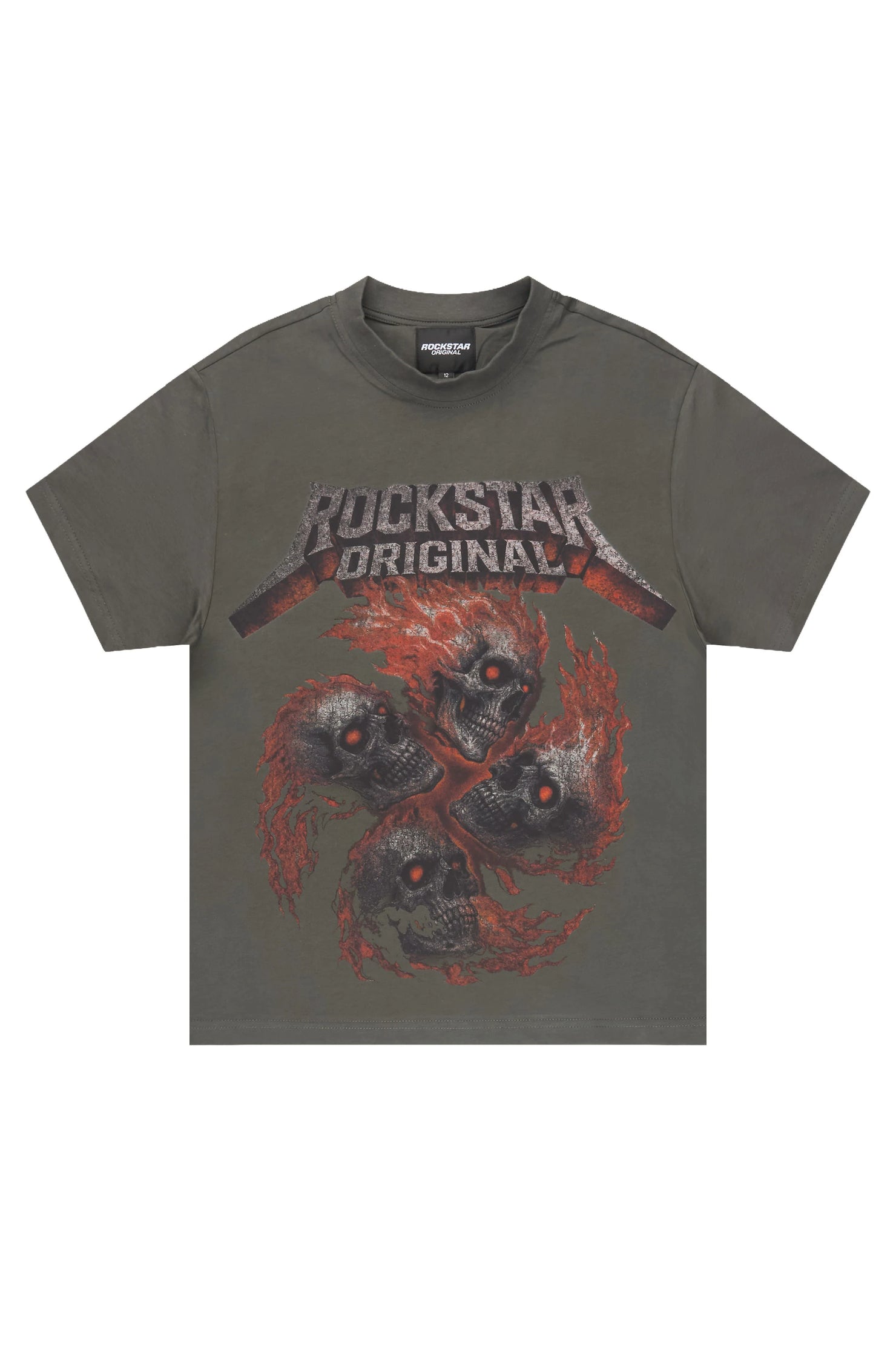Boys Cayson Charcoal Graphic T-Shirt