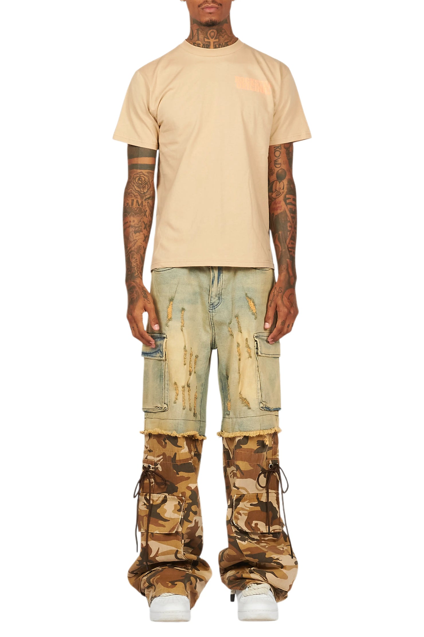 Posse Beige Graphic T-Shirt