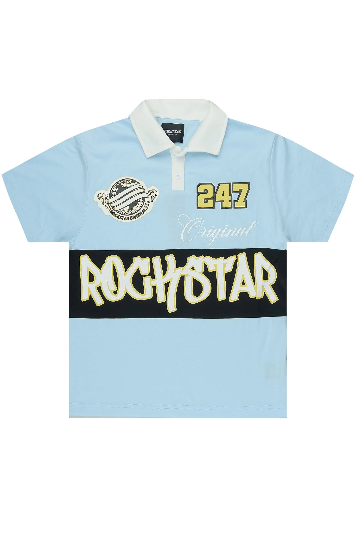 Boys Kenni Light Blue Polo