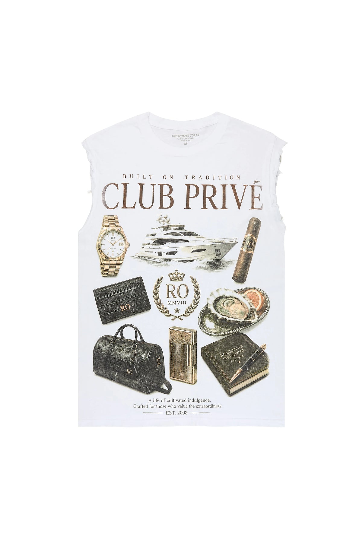 Axton White Oversized Graphic T-Shirt