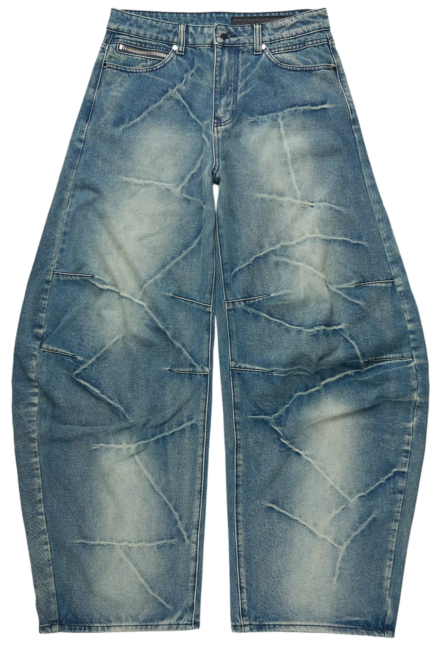 Harlem Blue Barrel Fit Jean