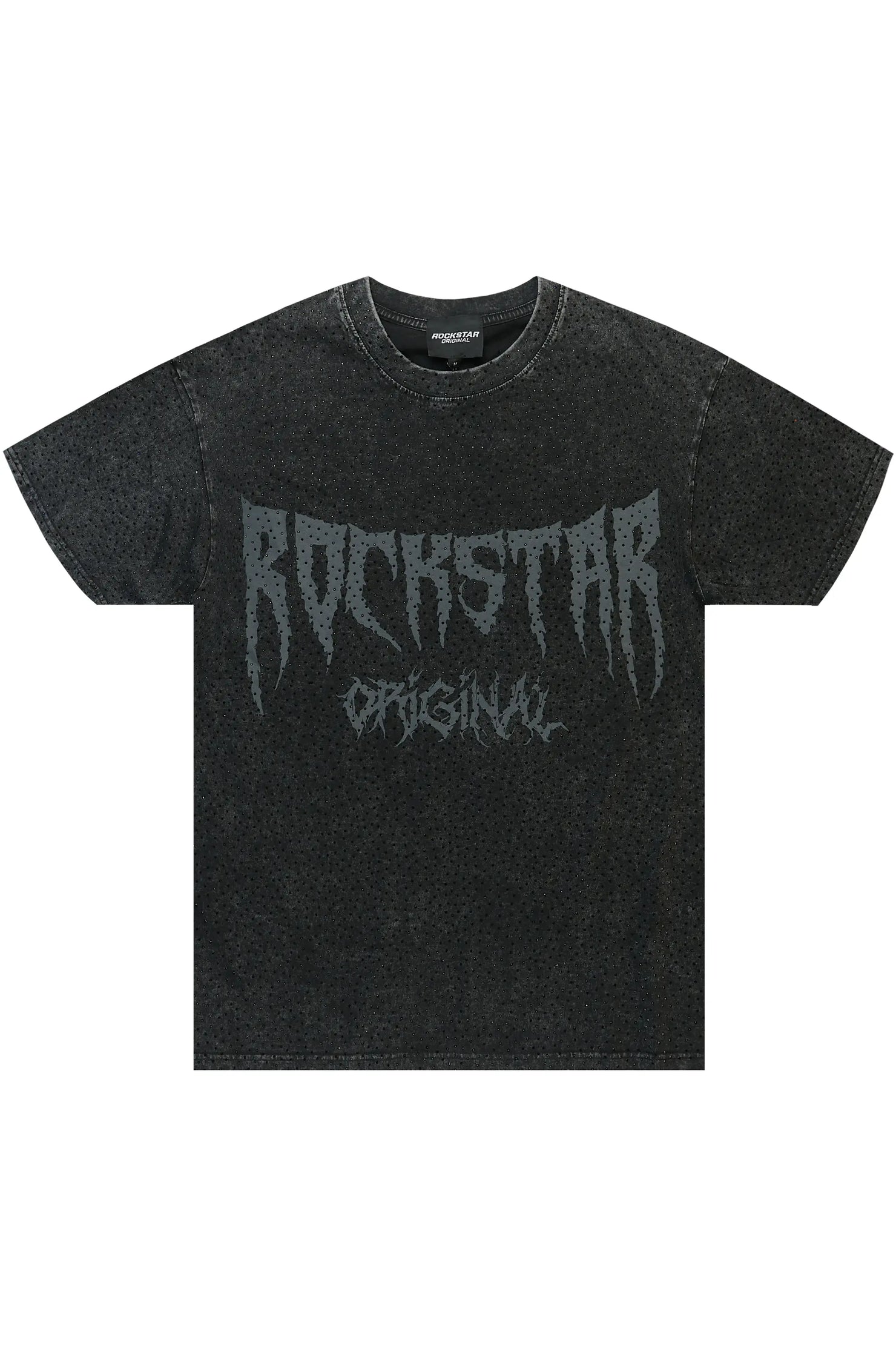 Andros Black Graphic Rhinestone T-Shirt