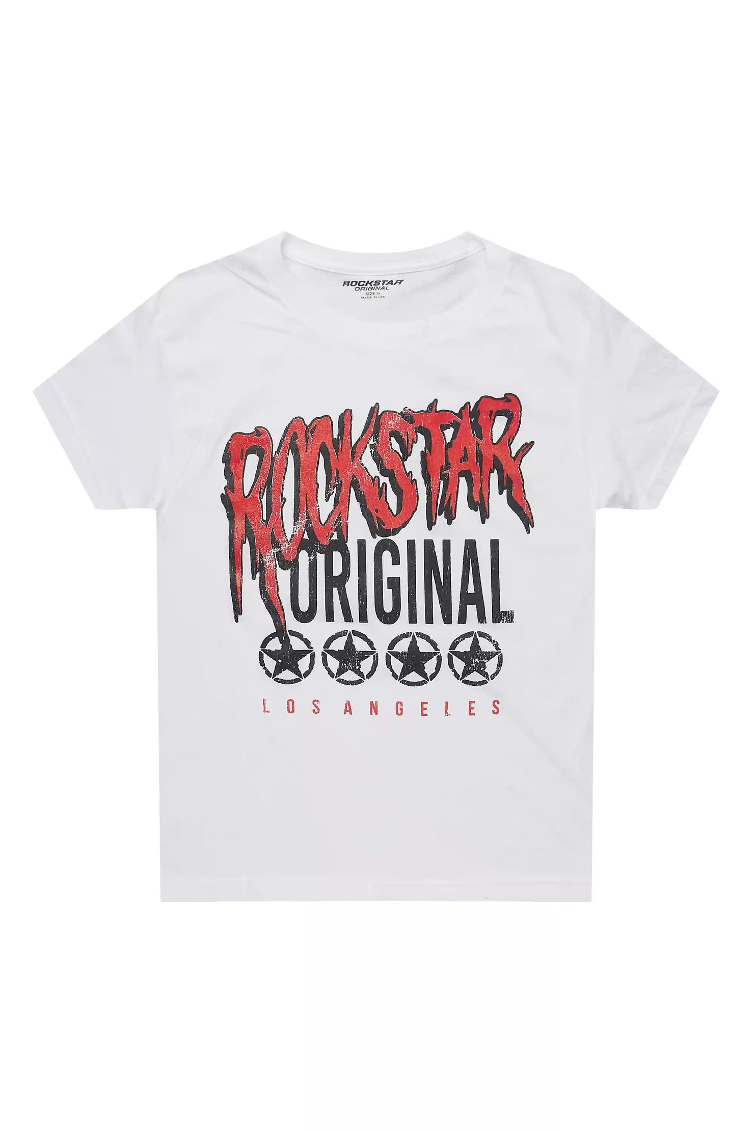 Boys Wizzurd White Graphic T-Shirt