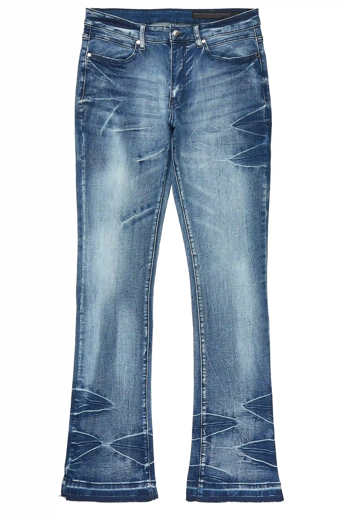 Dalo Dark Blue Stacked Jean