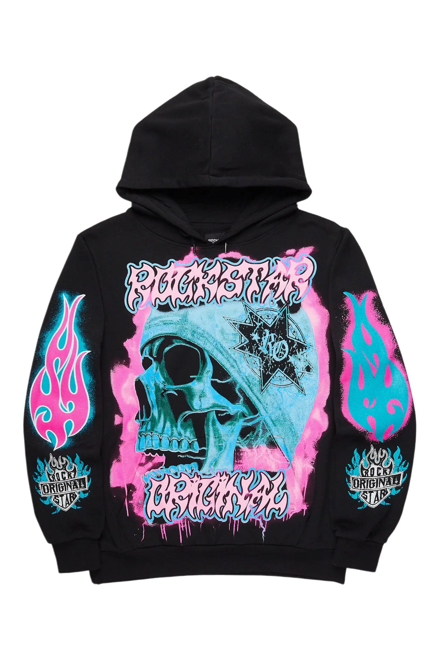 Adkin Black Graphic Hoodie