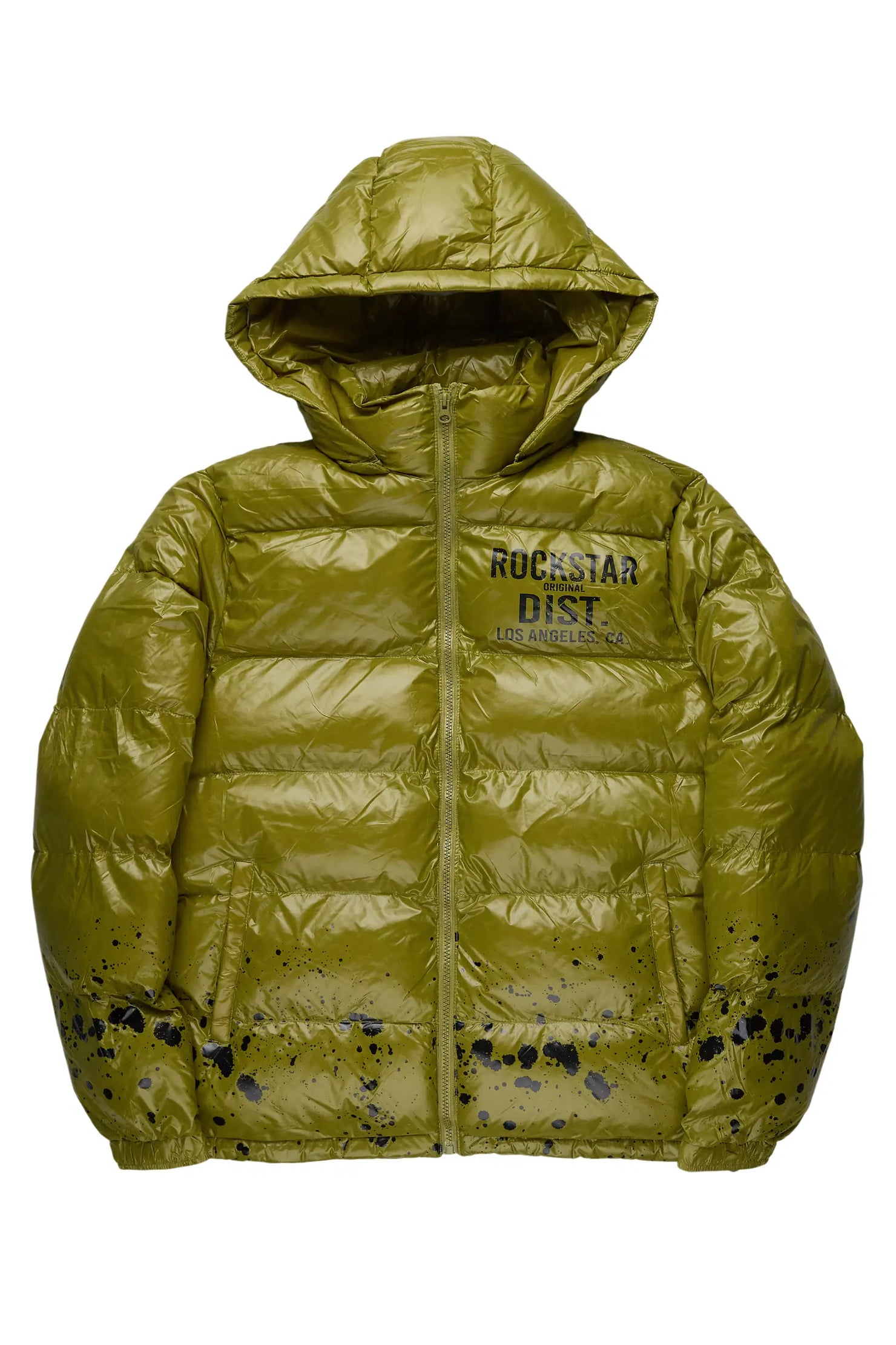 Raffer Olive Heavy Puffer Jacket