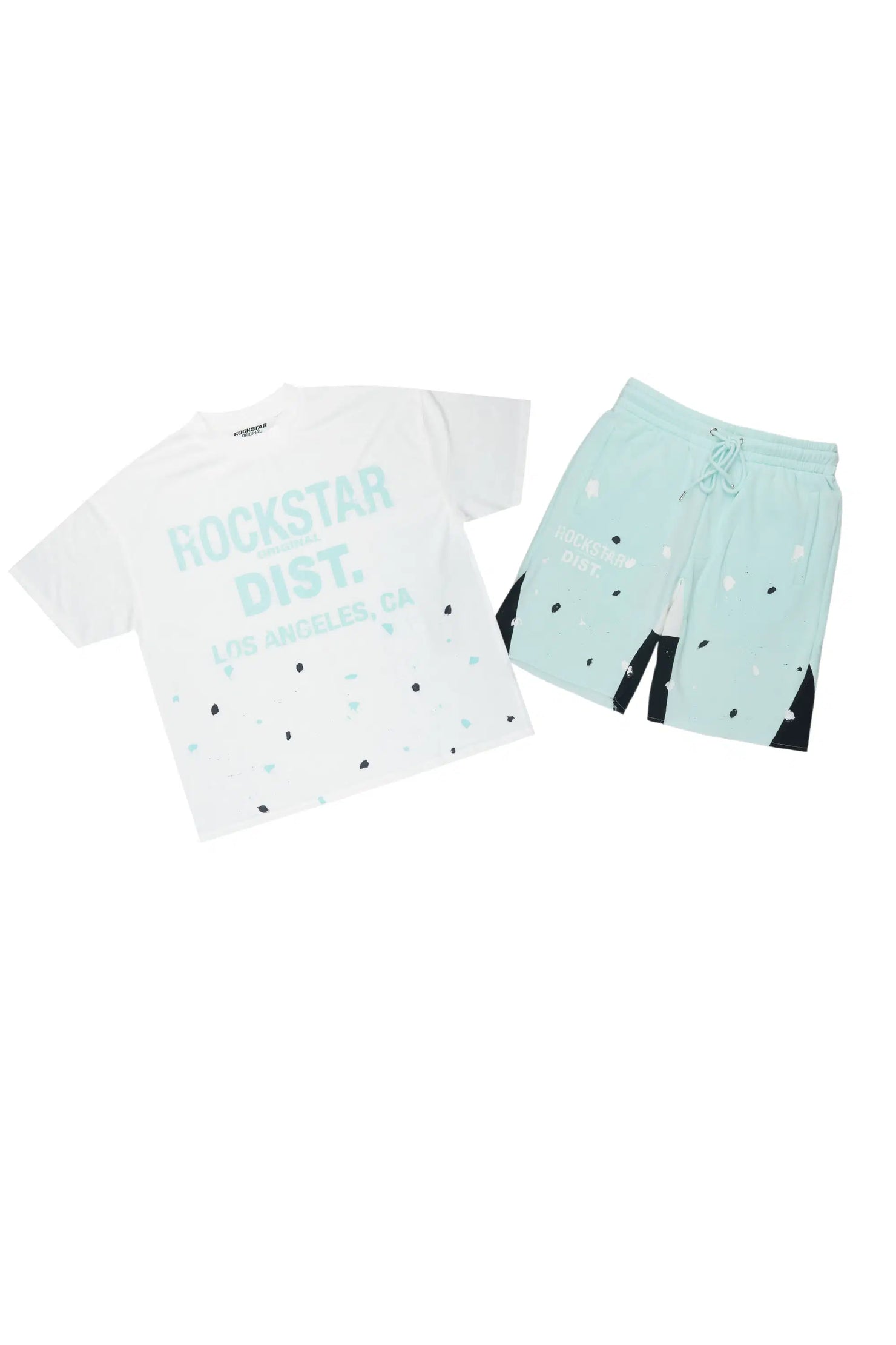 Scottie White/Mint Painter T-Shirt/Short Set