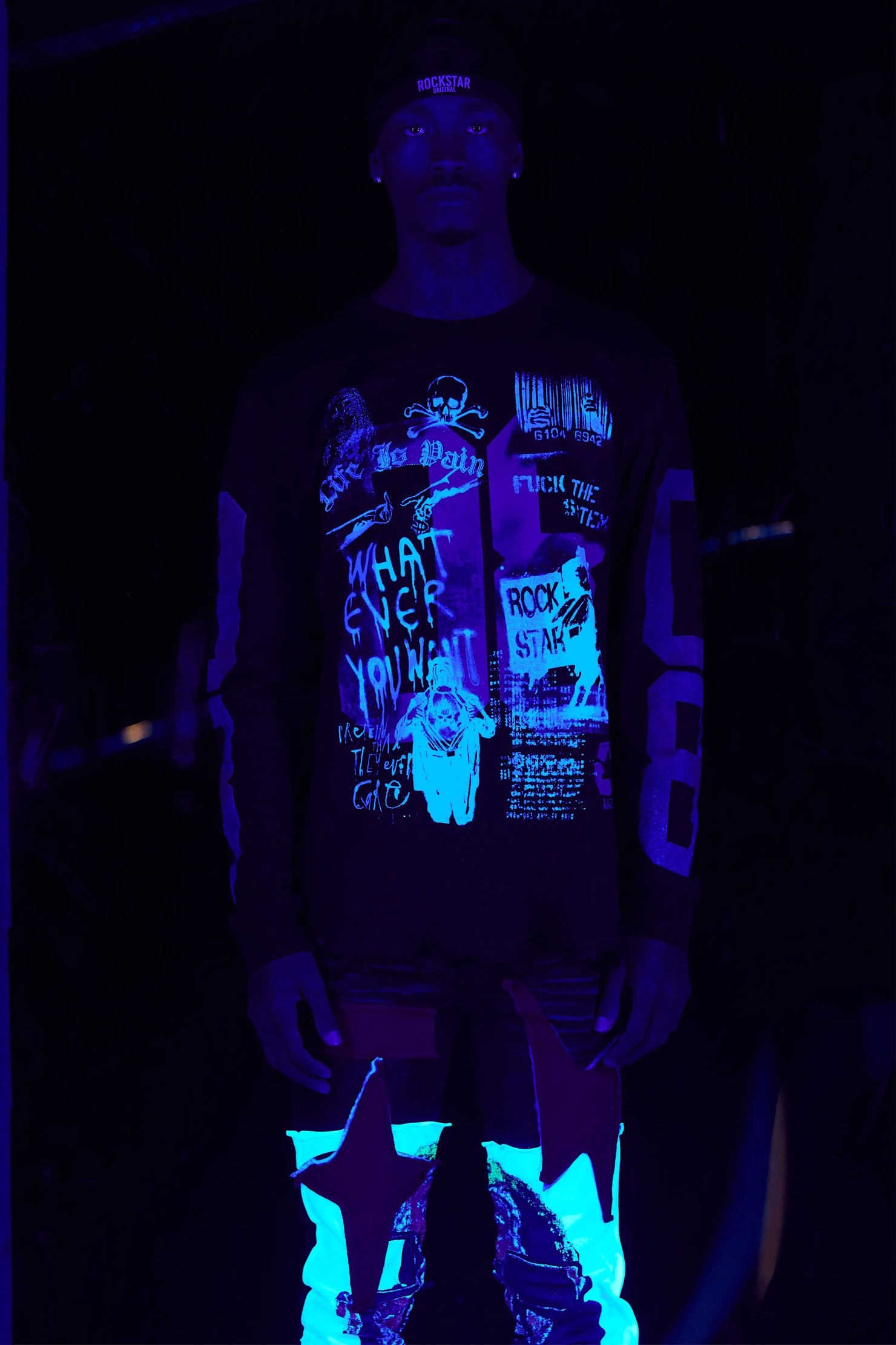 Grill Black Long Sleeve Graphic T-Shirt