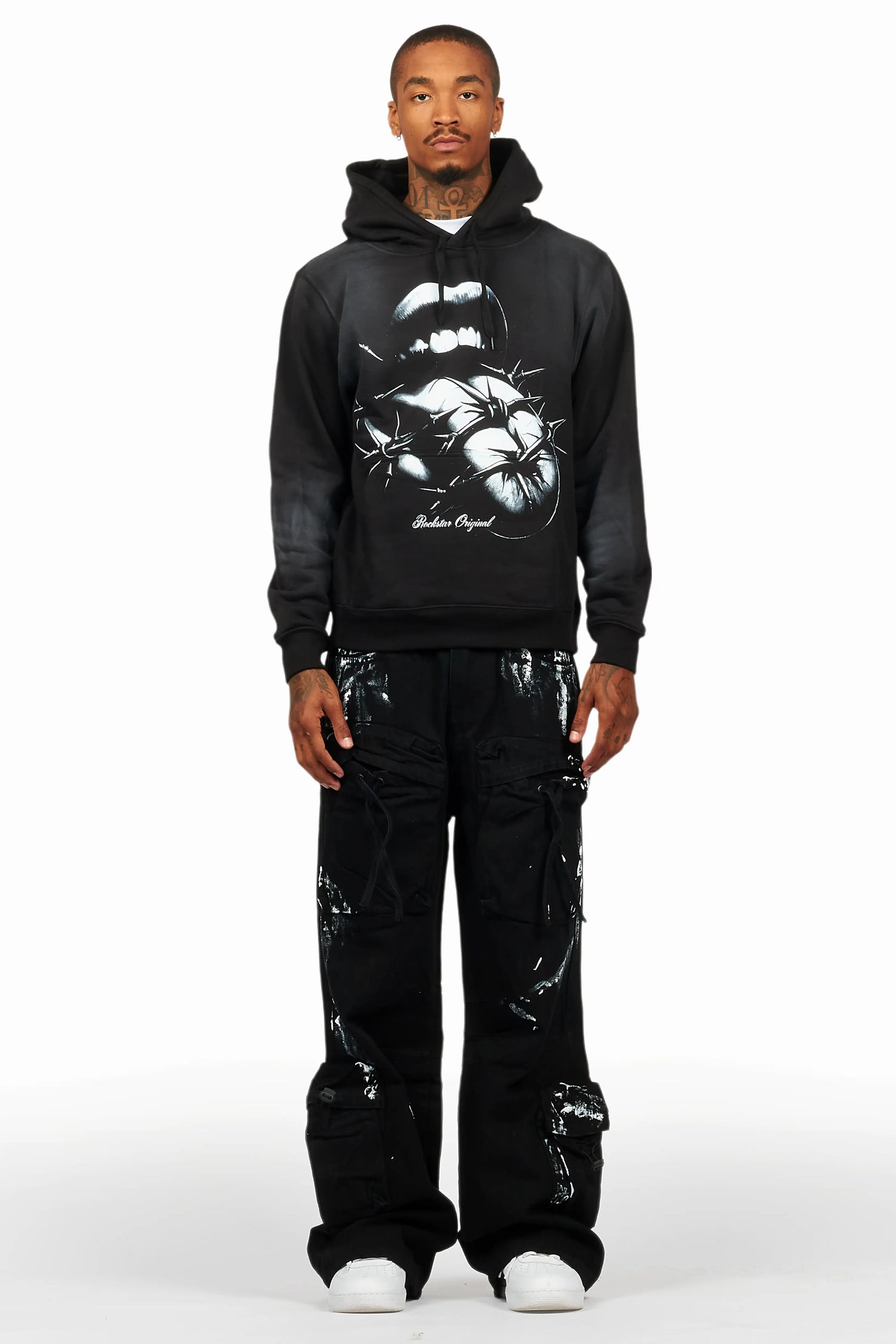 Schmear Black/White Hoodie/Baggy Fit Jean Bundle