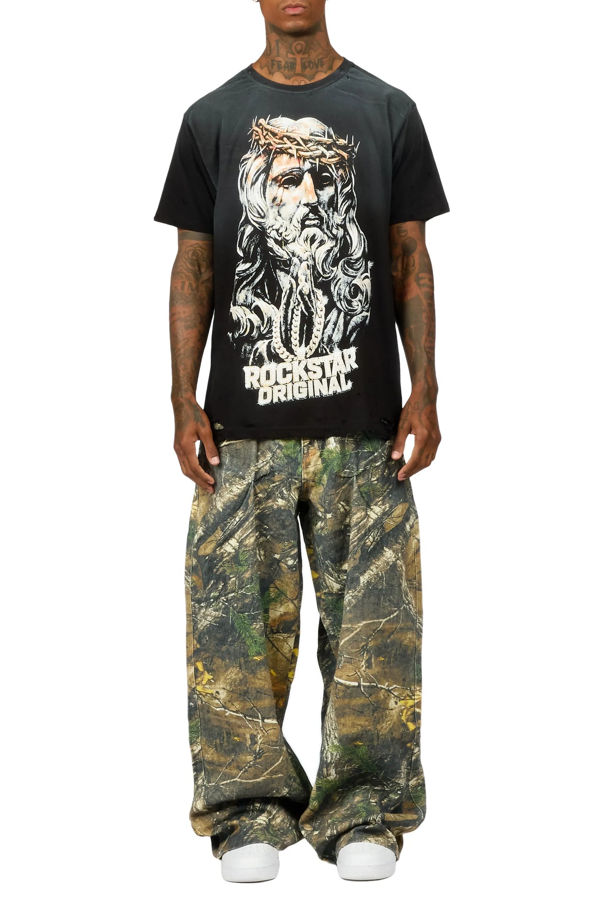 Attlee Tree Camo Baggy Fit Jean