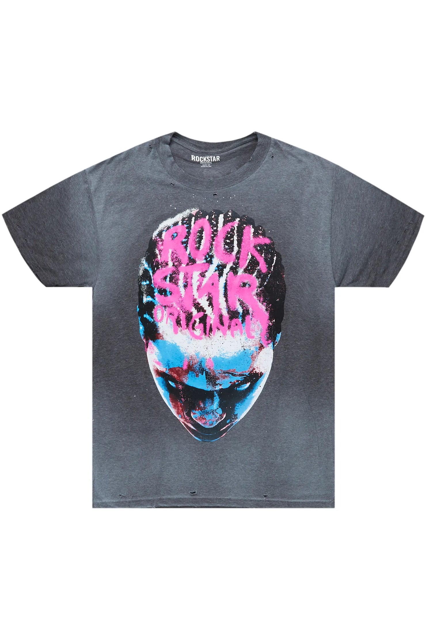 Rafe Heather Charcoal Graphic T-Shirt