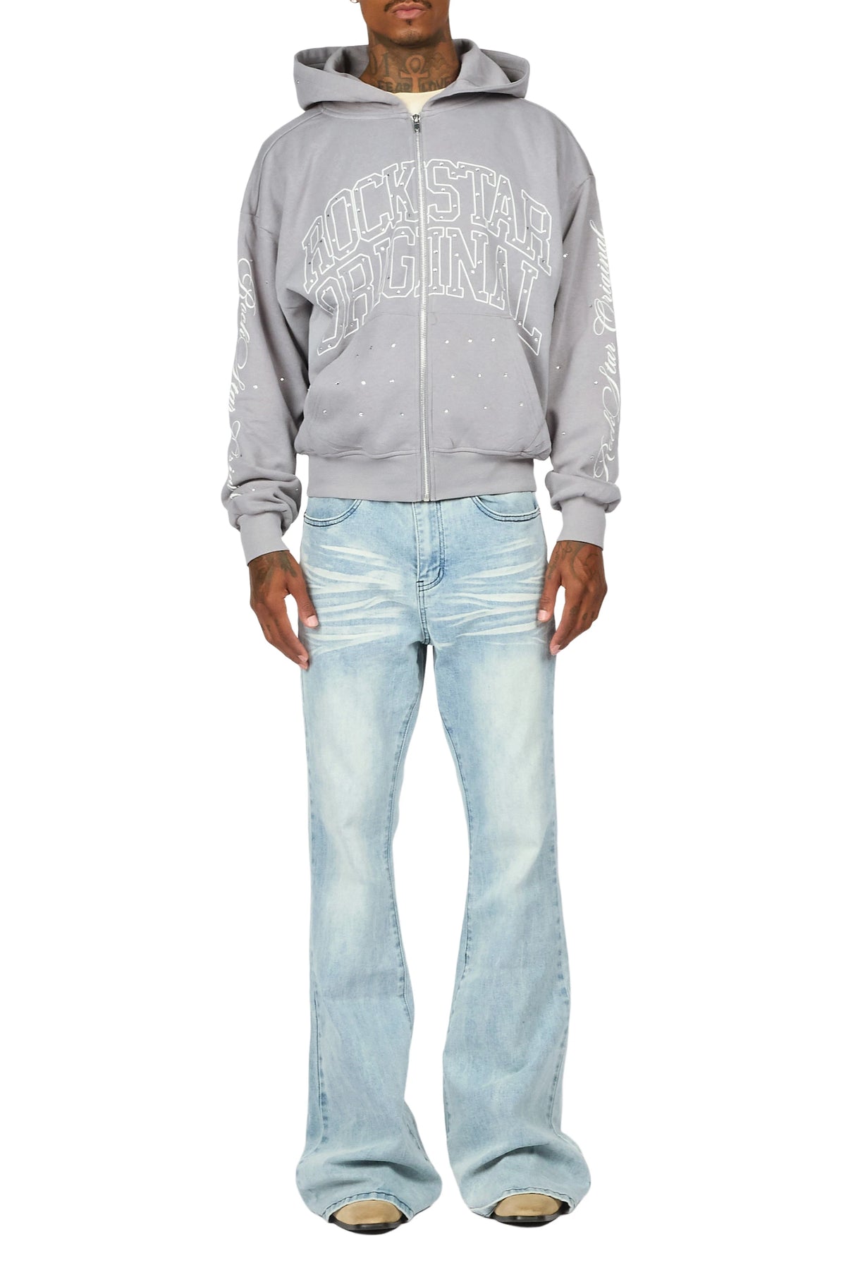 Lykes Light Blue Super Flare Jeans
