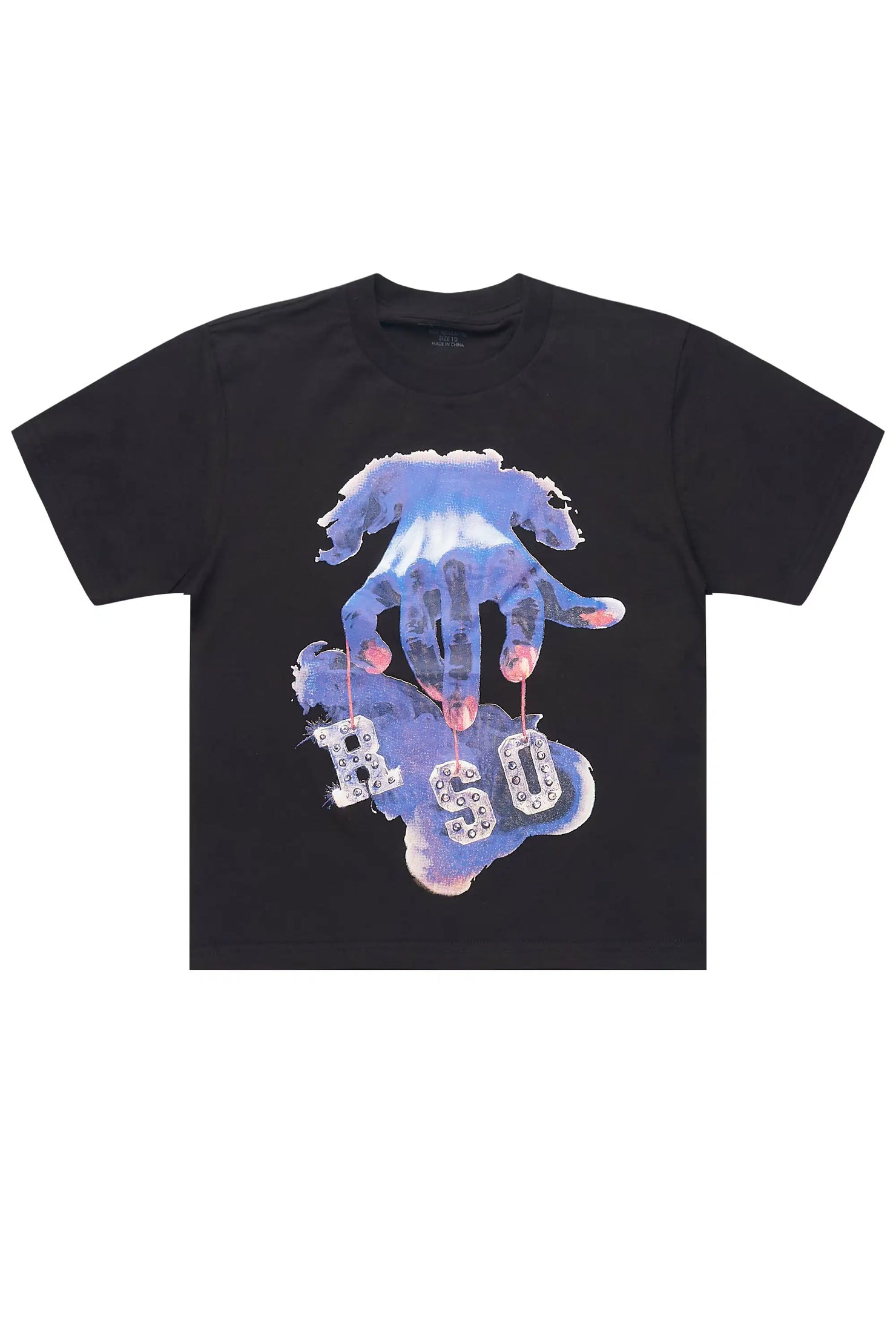 Boys Lazlo Black Graphic T-Shirt