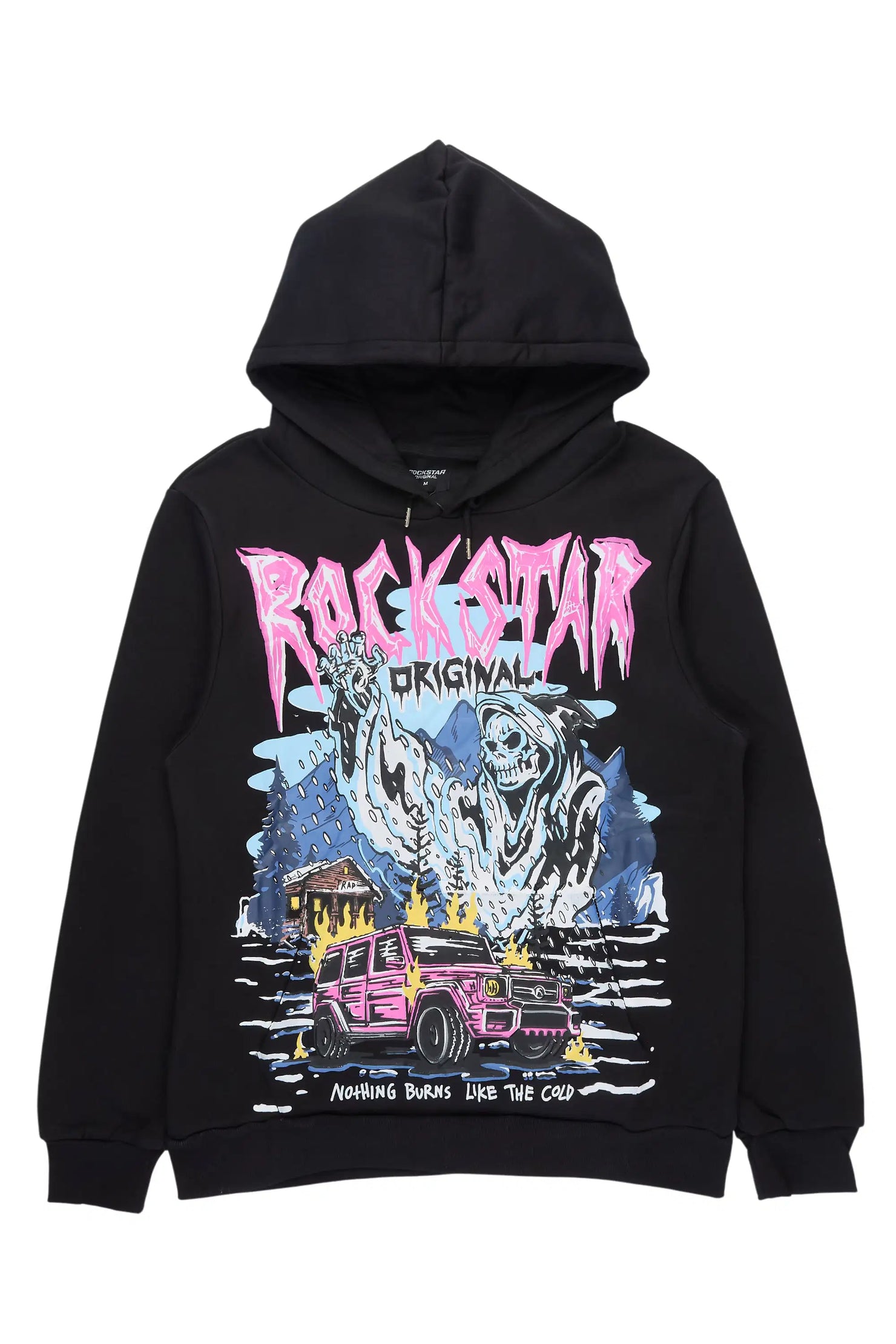 Kip Black Graphic Relaxed Hoodie