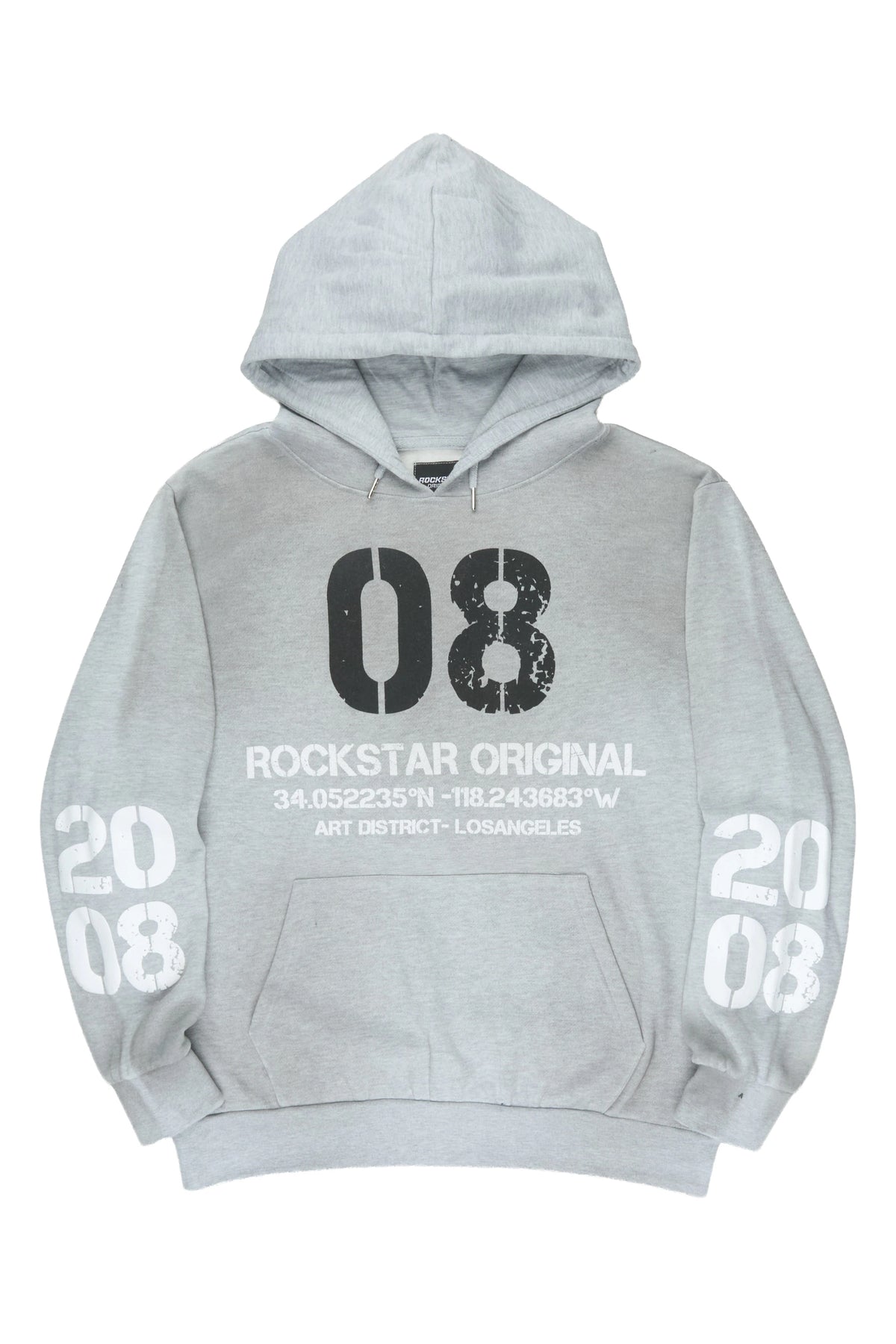 Jalan Heather Grey Graphic Hoodie